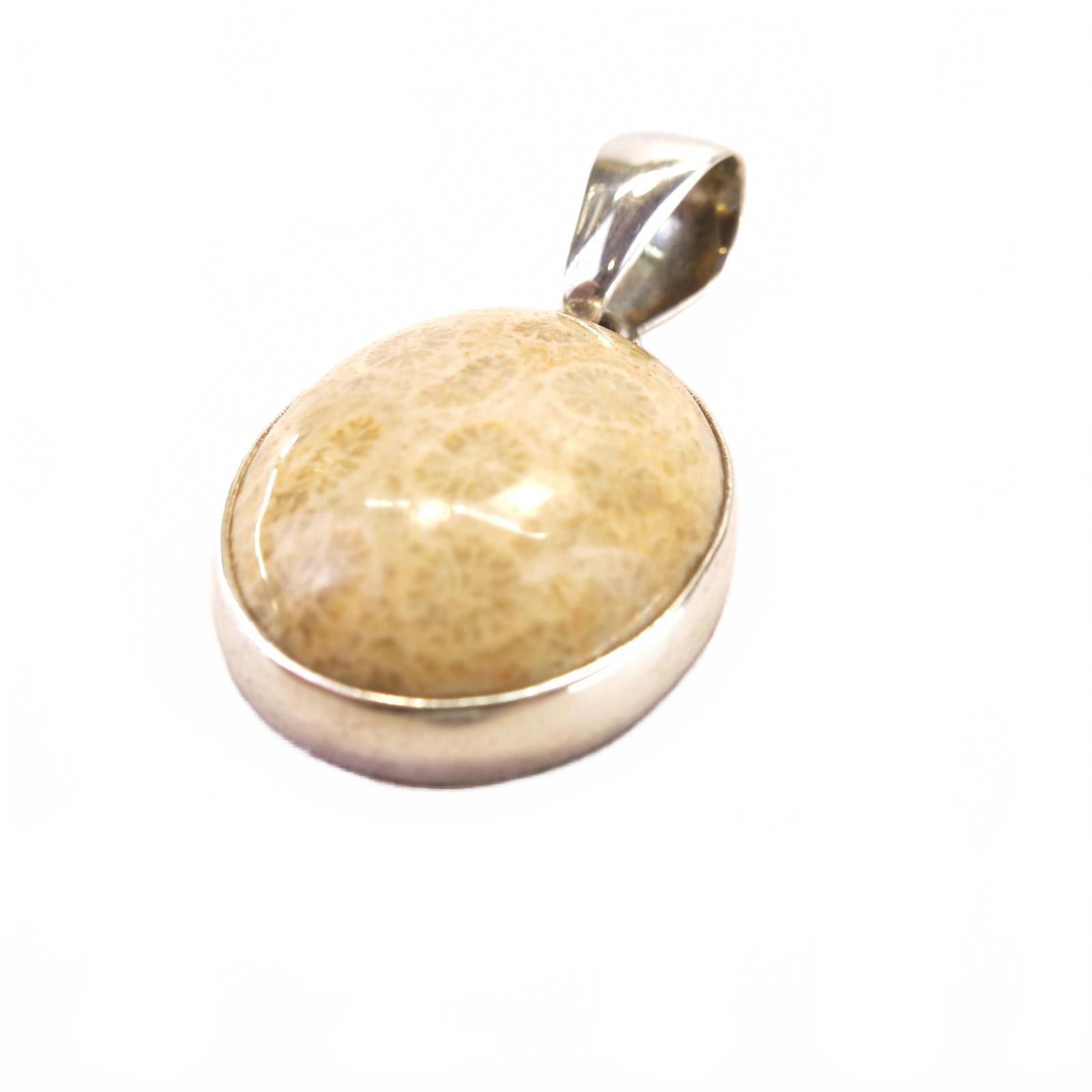 Other Vtg Signed Charles Albert Strlng Silver Coral Pendant 1.75" Size ONE SIZE - 2 Thumbnail