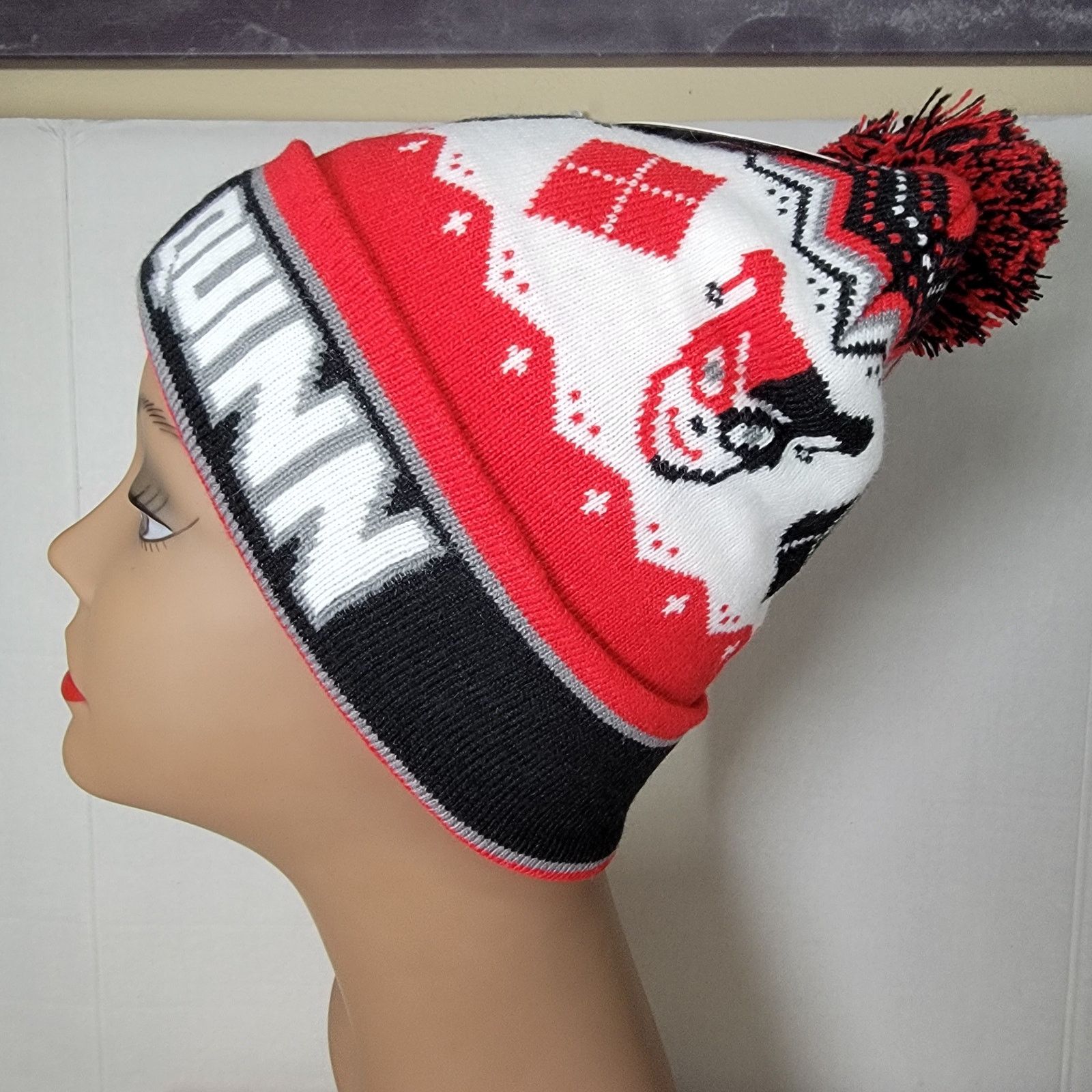 DC Comics DC Comics Harley Quinn Knit Beanie w/ Pom - OS NWT Size ONE SIZE - 3 Thumbnail