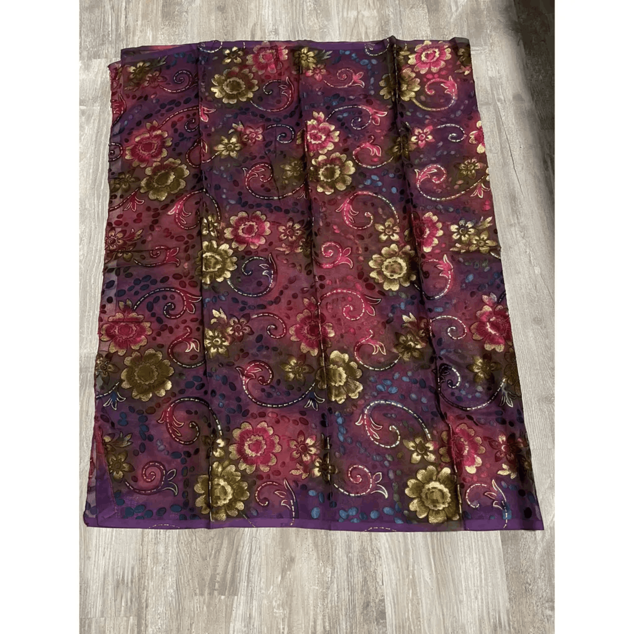 Other Beautiful Floral Print Stole - Rich Colors - Lightweight Size ONE SIZE - 1 Thumbnail