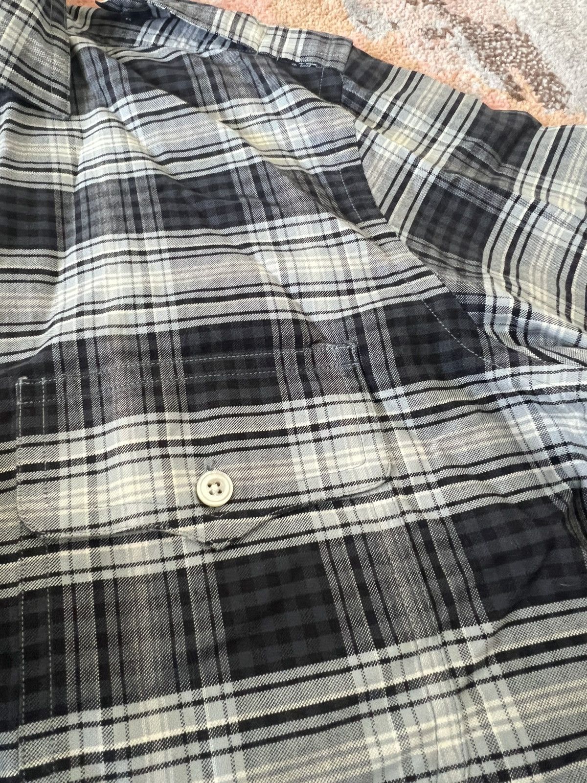 Tom Ford Tom Ford Plaid Button Up Black / White Size US M / EU 48-50 / 2 - 6 Thumbnail