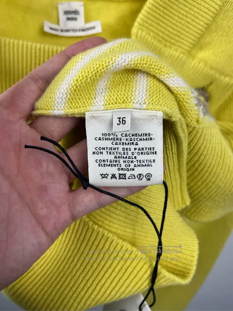 Hermes Hermes Embroidered Pattern Long Sleeve Knit Sweater Size XS / US 0-2 / IT 36-38 - 5 Thumbnail