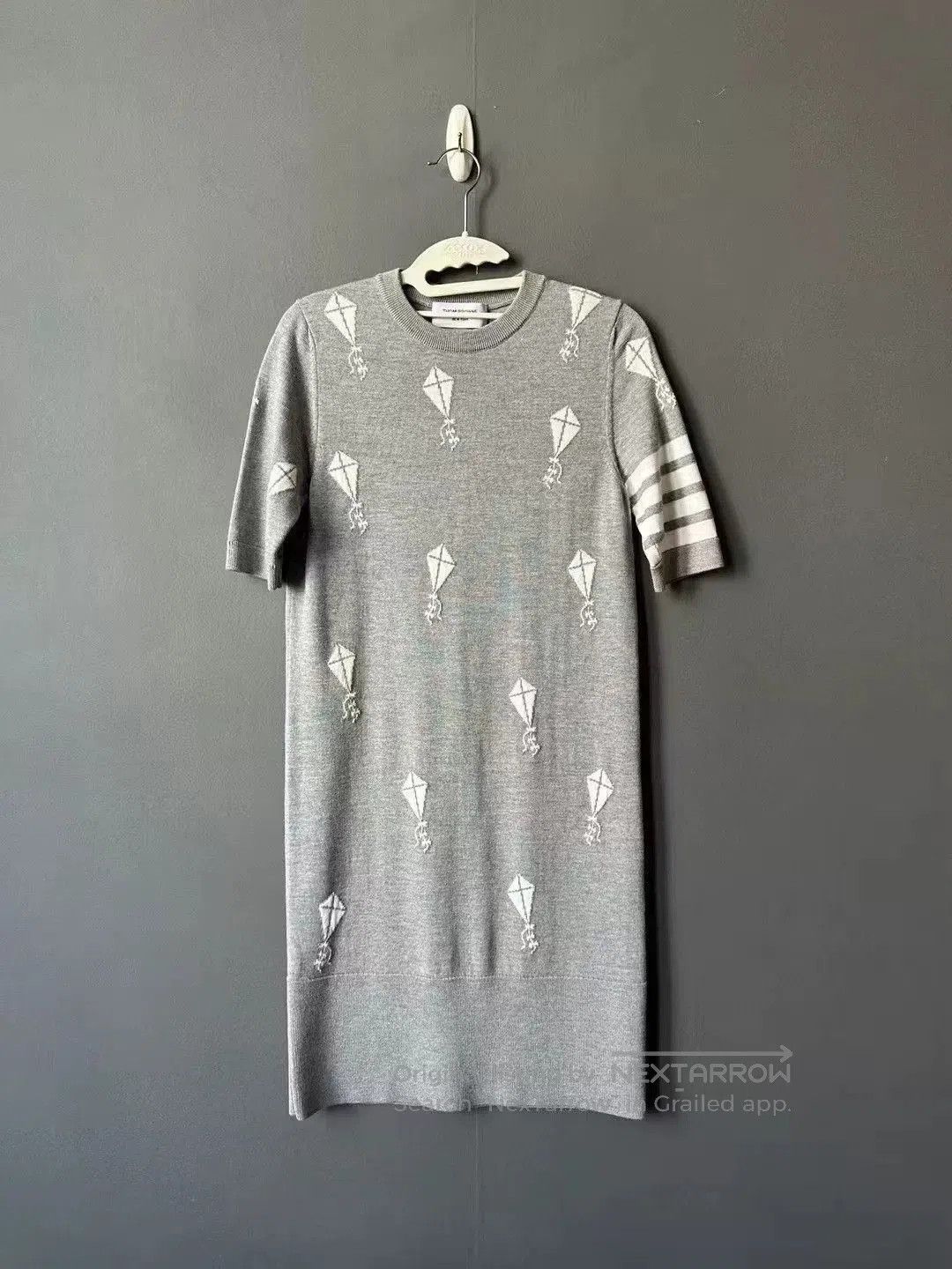Thom Browne Thom Browne Gray Kite Embroidery Wool Dress. Size XS / US 0-2 / IT 36-38 - 1 Thumbnail