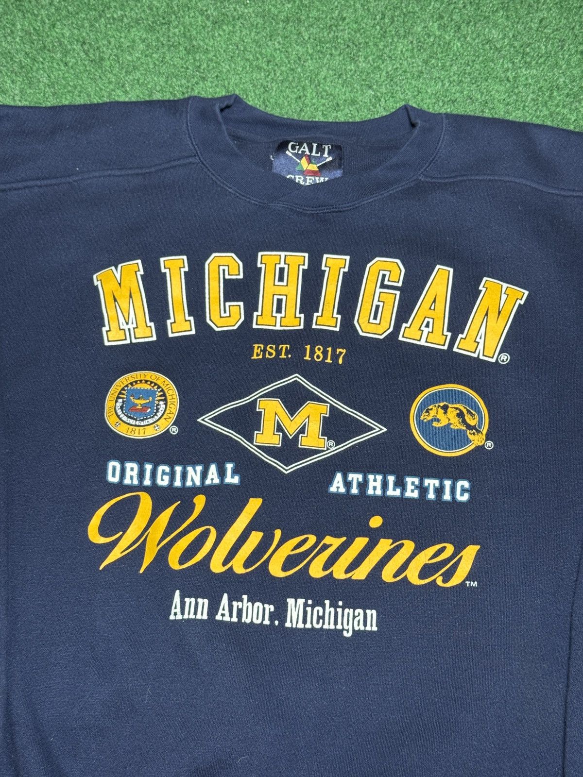 Vintage Vintage 90s Michigan Wolverines L 23x29 College Sweatshirt Size US L / EU 52-54 / 3 - 2 Thumbnail