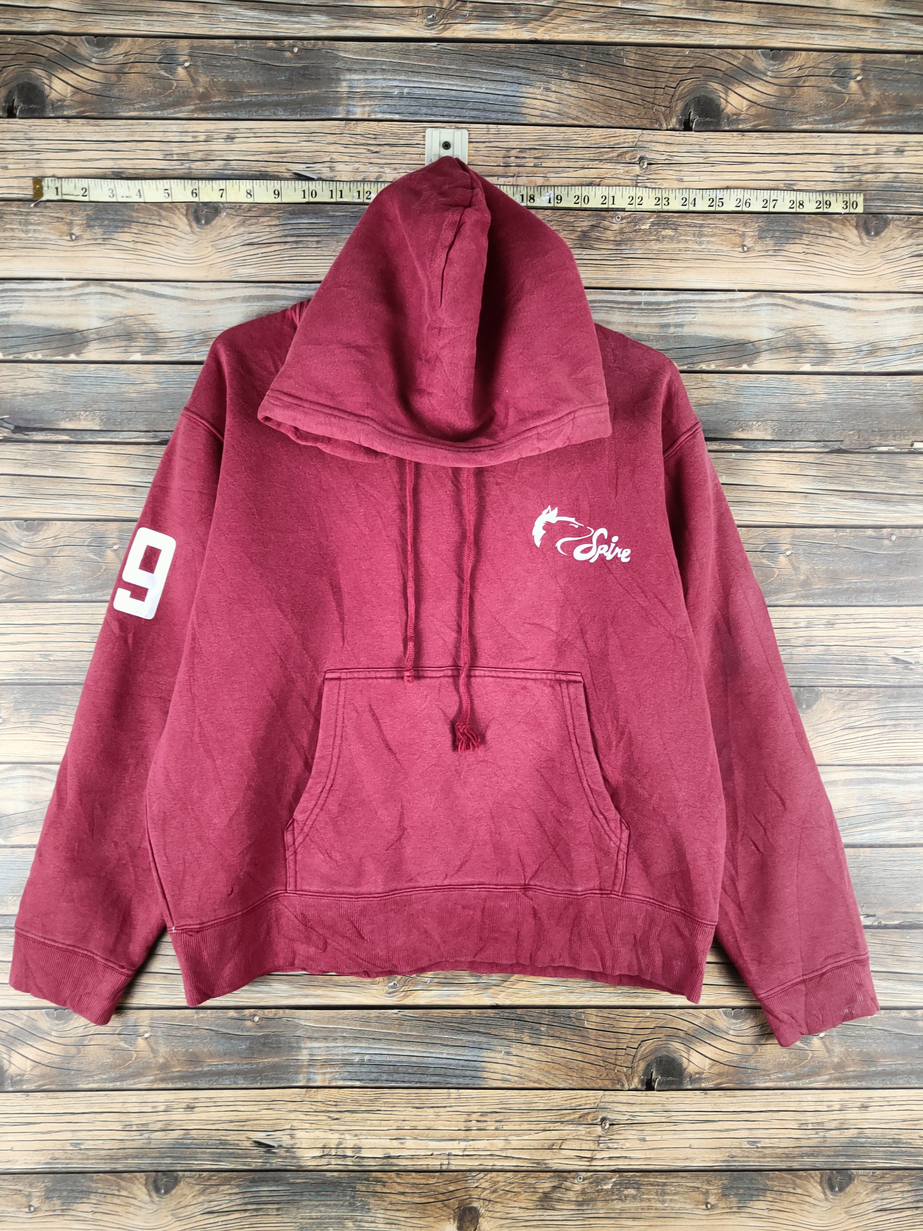 Japanese Brand Super Vintage by United Athle Red Hoodie Sweatshirts Size US M / EU 48-50 / 2 - 1 Thumbnail