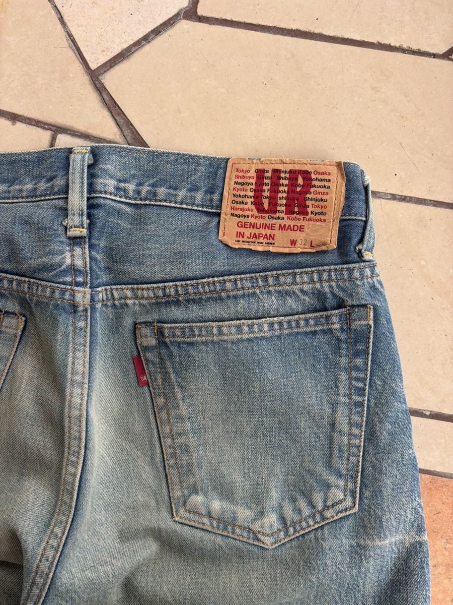 Japanese Brand × Salvage × Vintage Salvage Japan Jeans W32 – Rare Japanese Selvedge Size US 32 / EU 48 - 3 Thumbnail