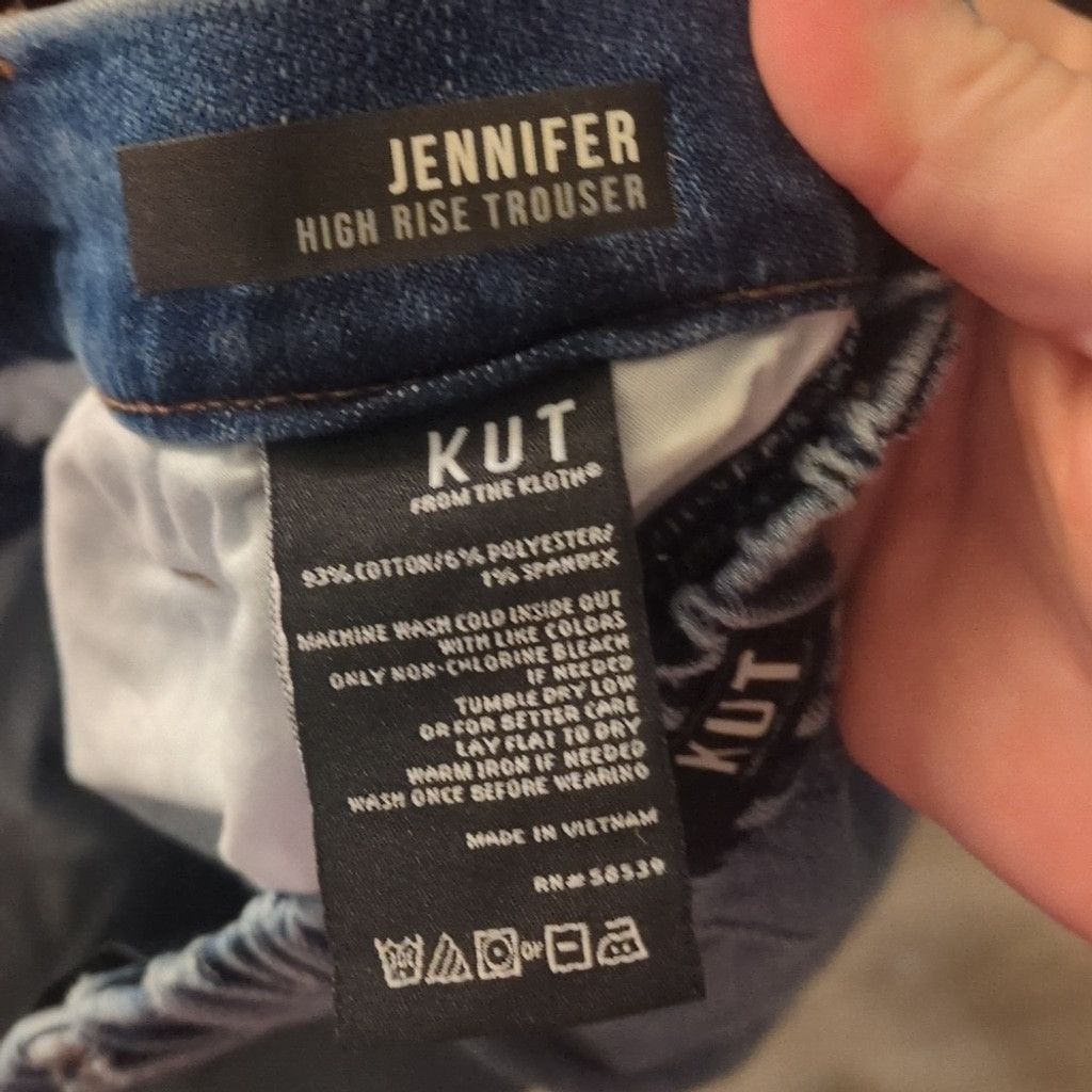 Other Kut From The Kloth Jennifer High Rise Trouser Jeans Size 8 Size 30" / US 8 / IT 44 - 5 Thumbnail
