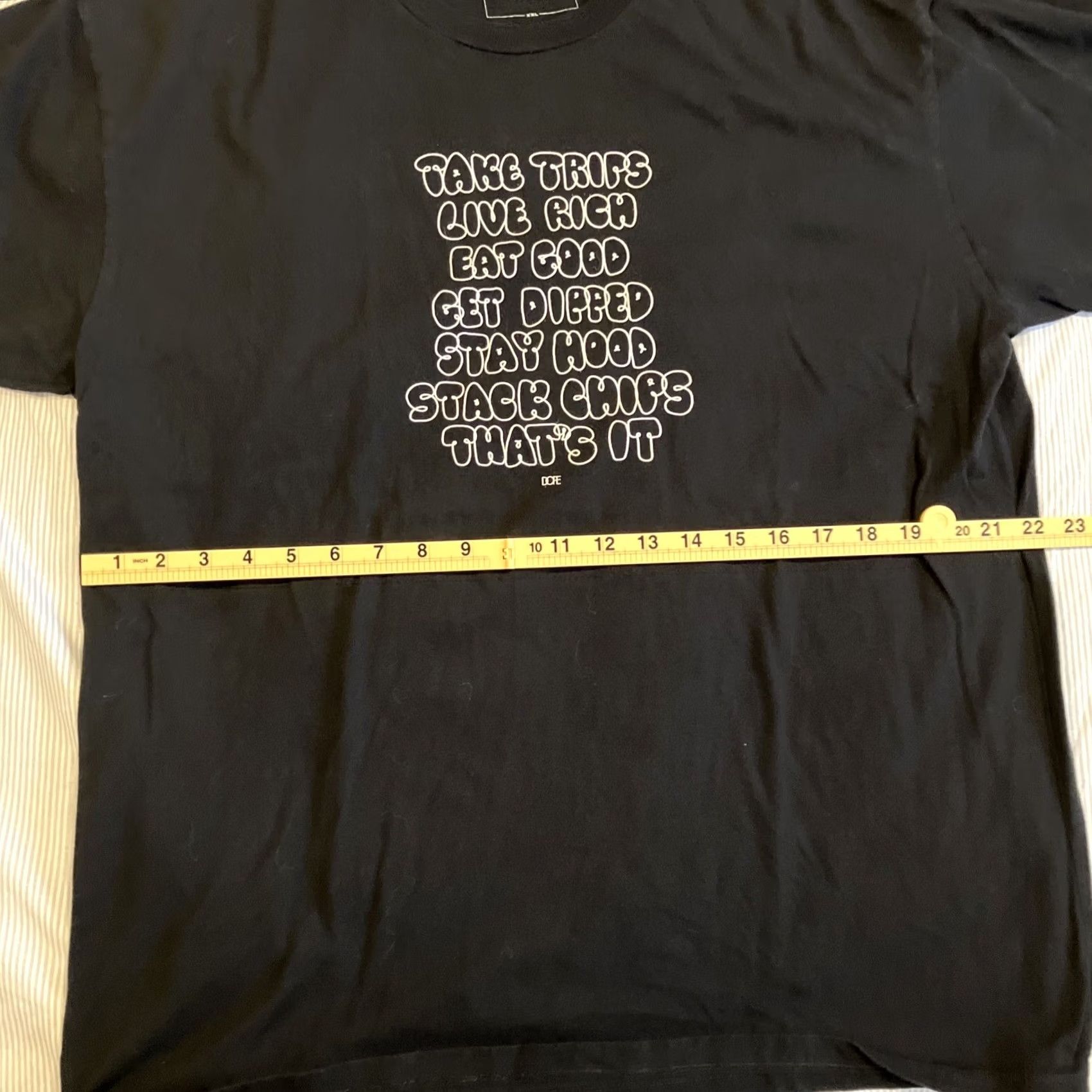 Vintage VINTAGE DOPE T-Shirt Men XXL Black Logo Graphic Print Short Sleeve Crew Neck 100% Cotton Man Fashion Designer Take Trips Live Rich Eat Good Get Dipped Size US XXL / EU 58 / 5 - 4 Thumbnail