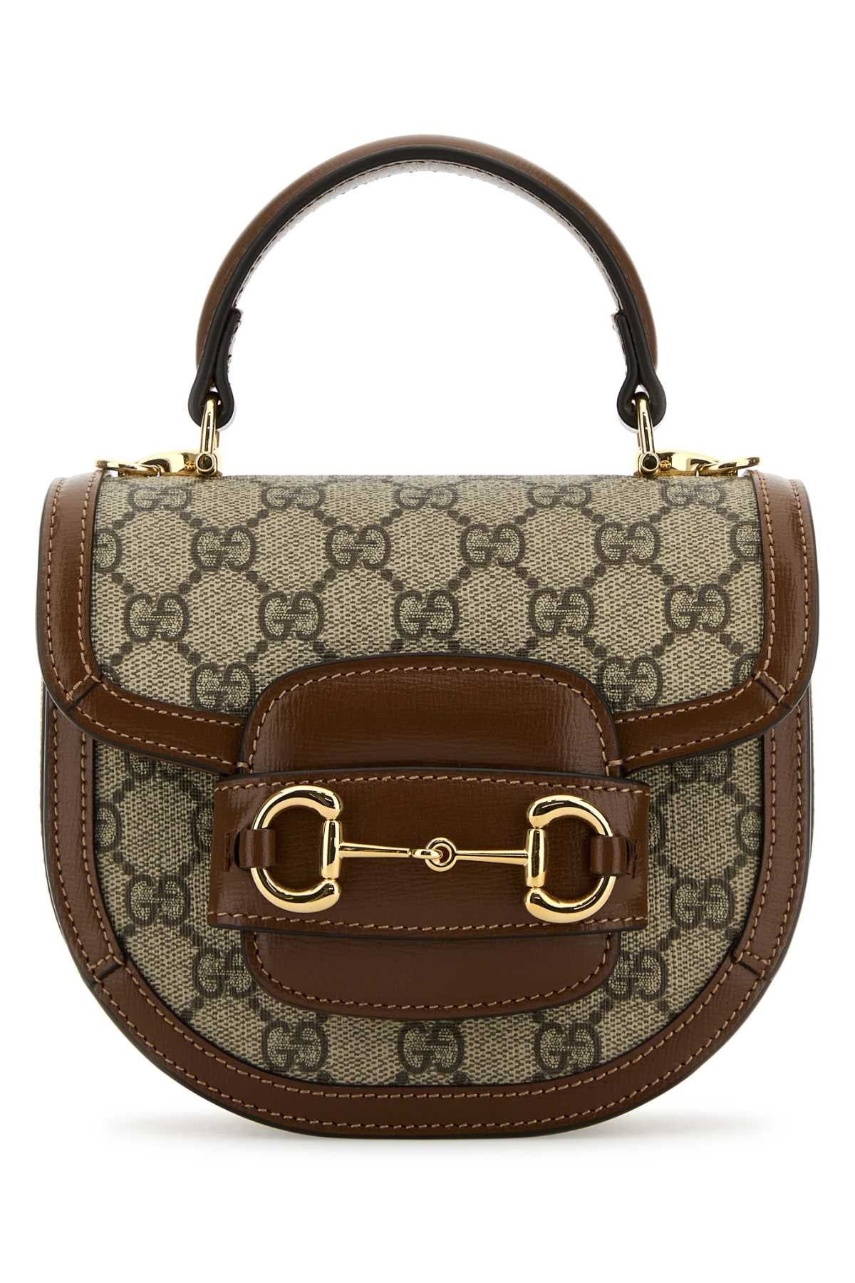 Gucci Gg Supreme Fabric Mini Horsebit 1955 Handbag Size ONE SIZE - 1 Thumbnail