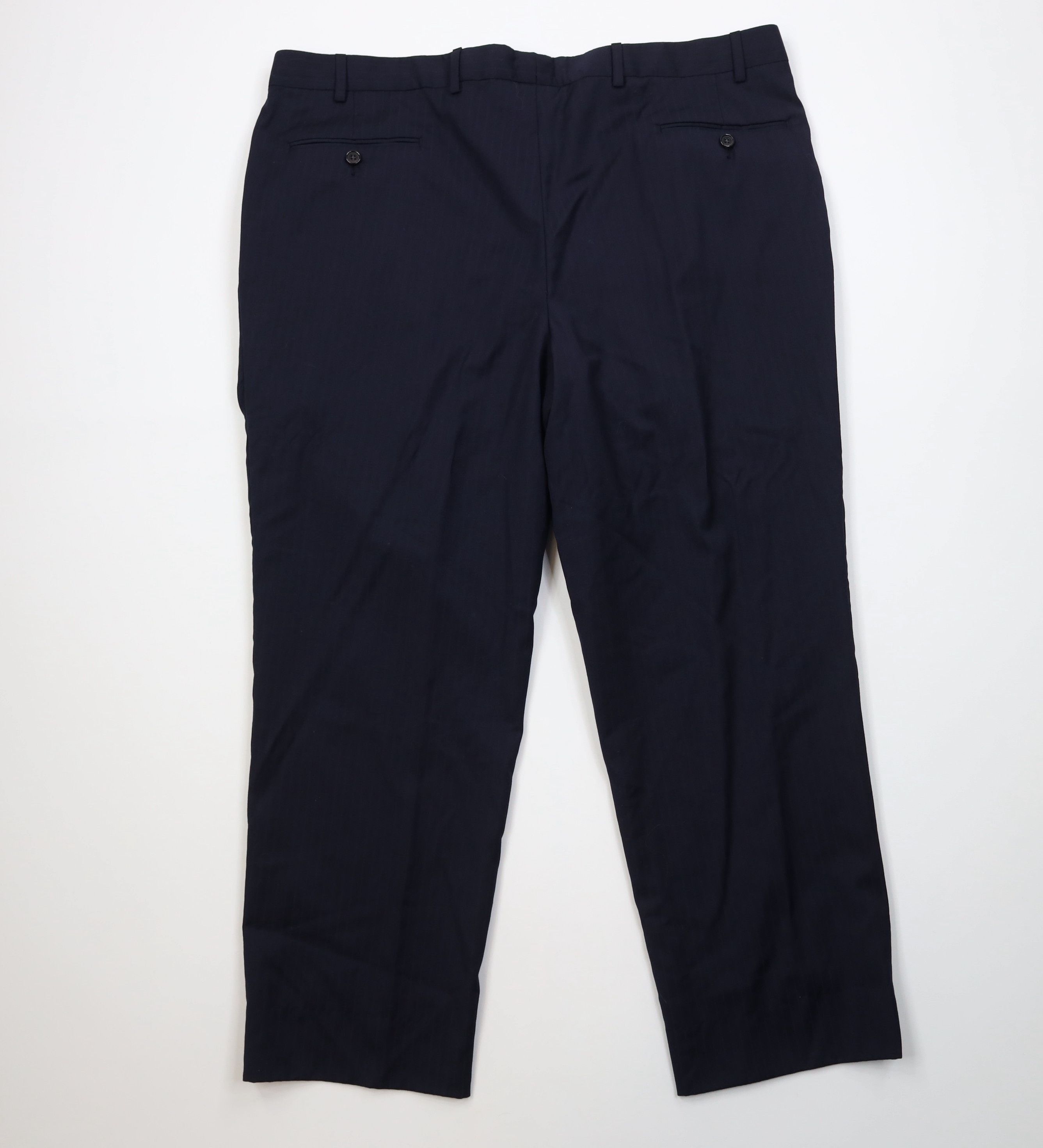 Vintage Vintage 90s Streetwear Knit Pinstriped Wide Led Chino Pants Size US 40 / EU 56 - 7 Thumbnail