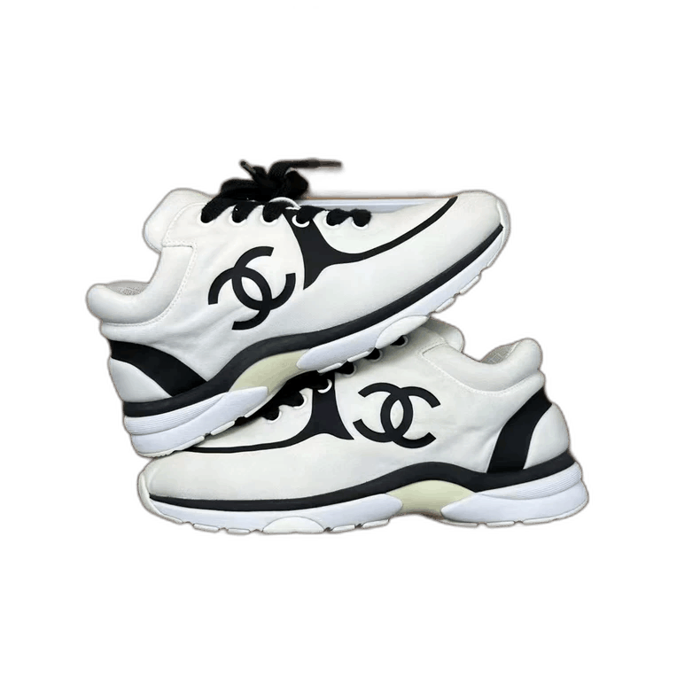 Chanel Chanel Black and White Casual Sneakers -2505 Size US 6.5 / IT 36.5 - 1 Thumbnail