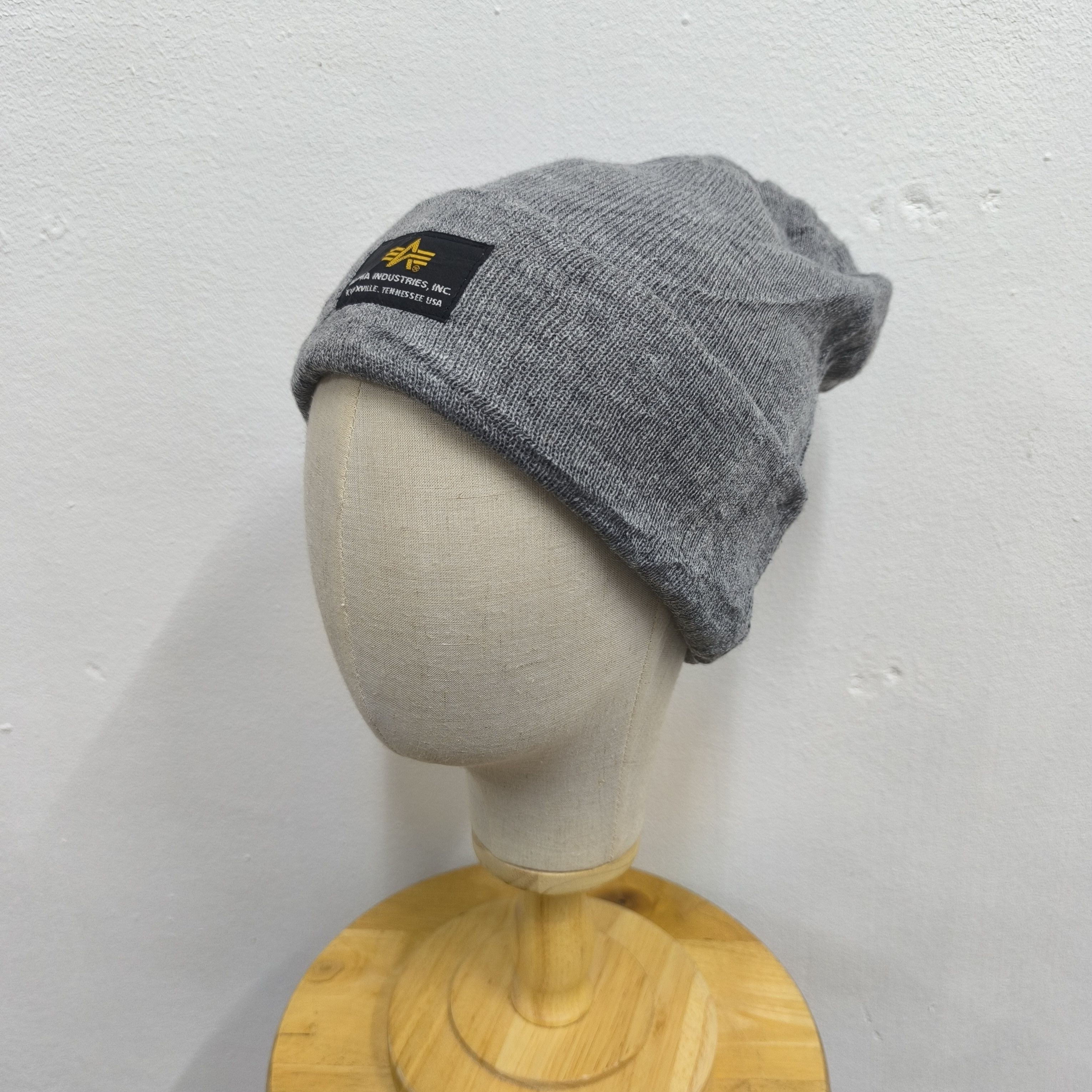 Alpha Industries ✨Alpha industries military department patch beanie hat Size ONE SIZE - 2 Thumbnail
