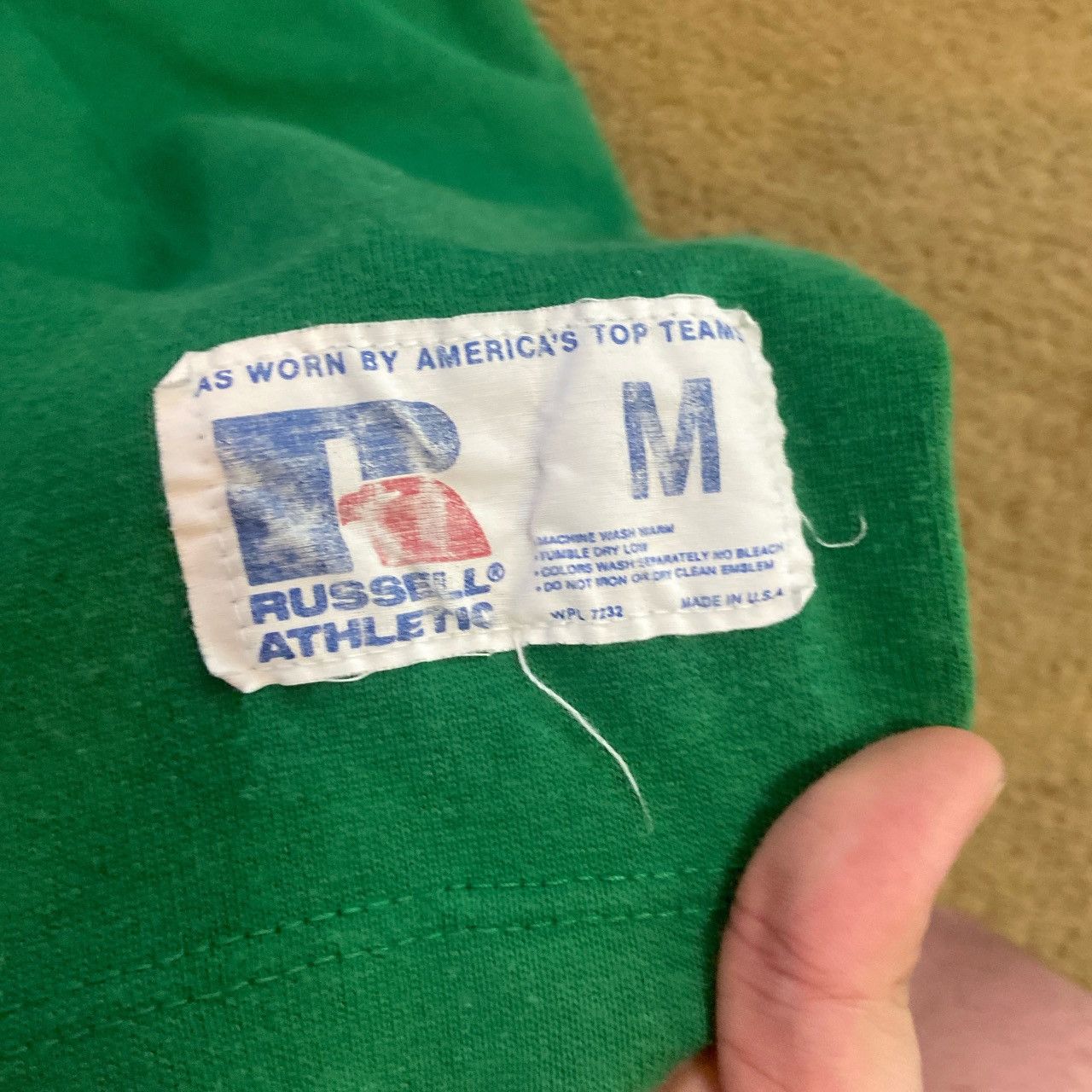 Vintage 90s green Russell Athletic sweater Size US M / EU 48-50 / 2 - 3 Thumbnail