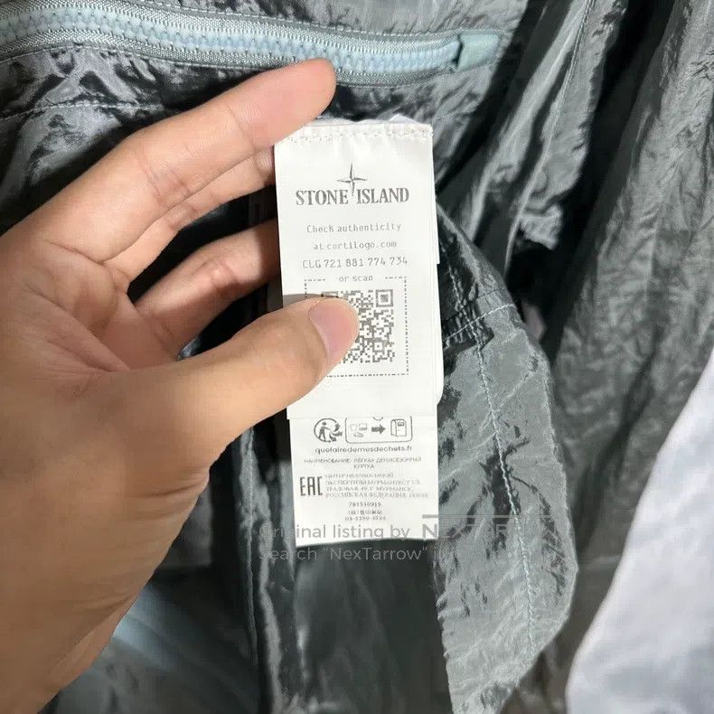 Stone Island Stone Island Metal Nylon Jacket Coat Light Blue Color Size Size US XXL / EU 58 / 5 - 6 Thumbnail