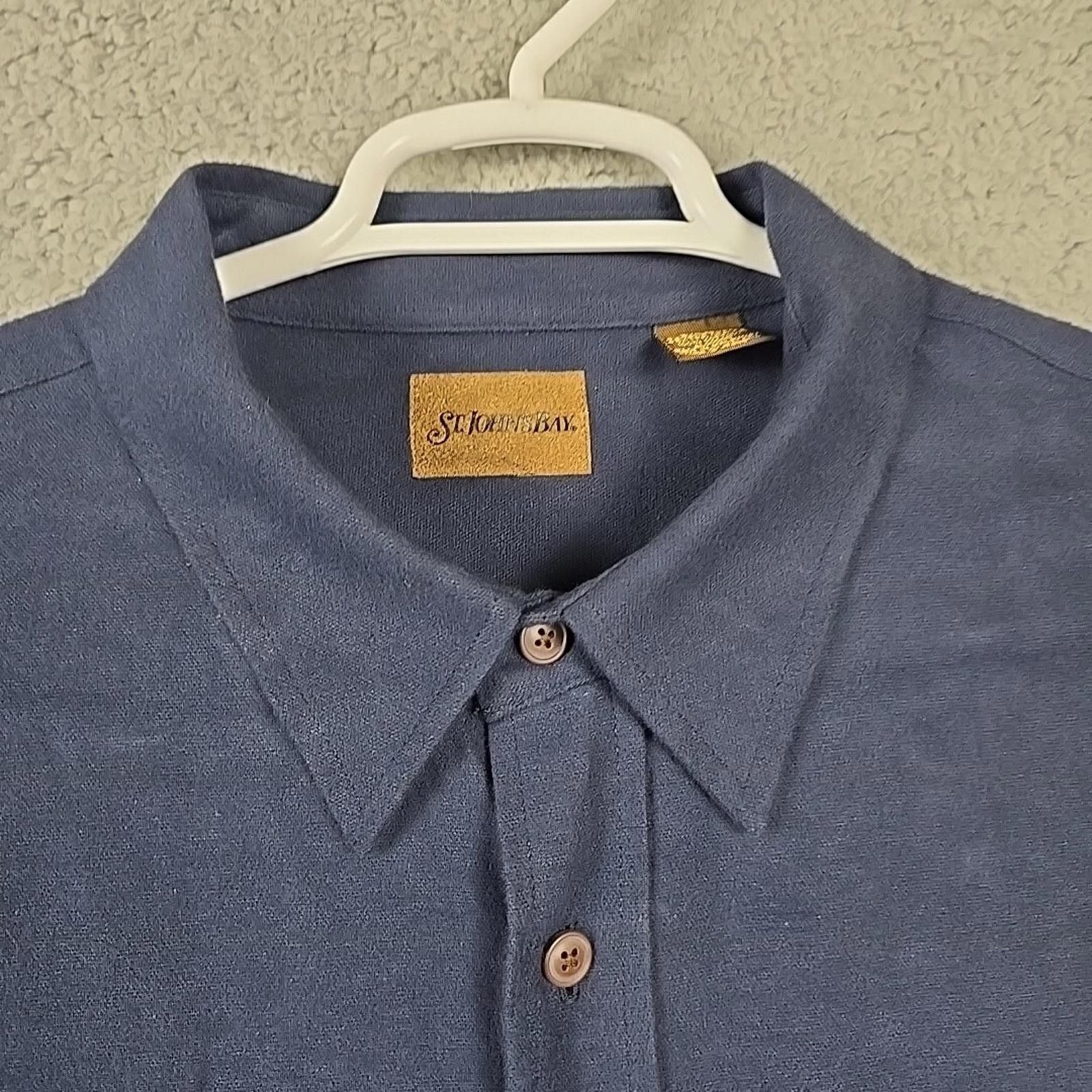 St. Johns Bay St Johns Bay Shirt Men 2XL Blue Heavy Flannel Workwear Size US XXL / EU 58 / 5 - 2 Thumbnail