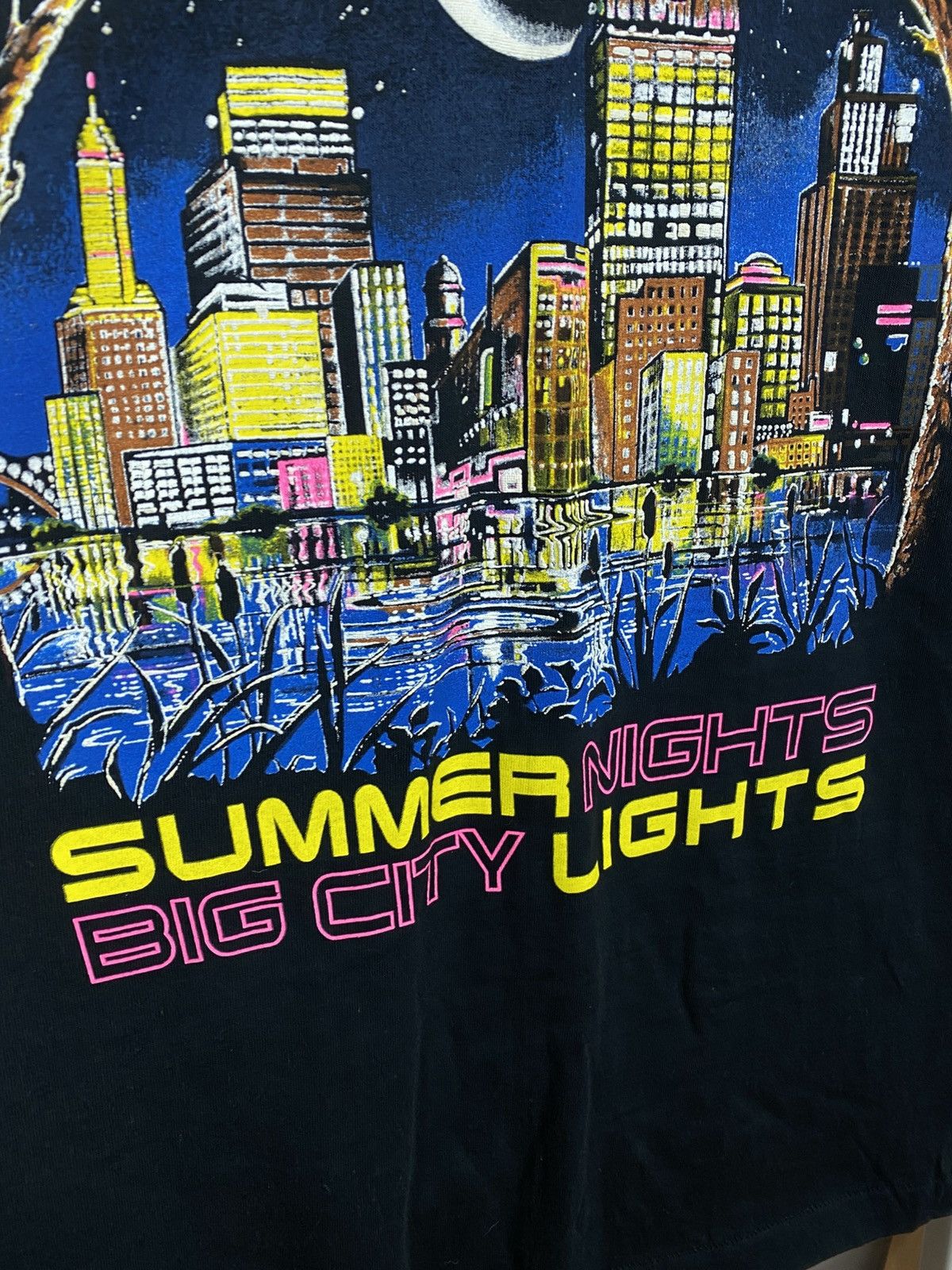 Vintage 🌁Vintage 90s T-Shirt Belton Thouse Nashville Big City Light🌁 Size US L / EU 52-54 / 3 - 6 Thumbnail