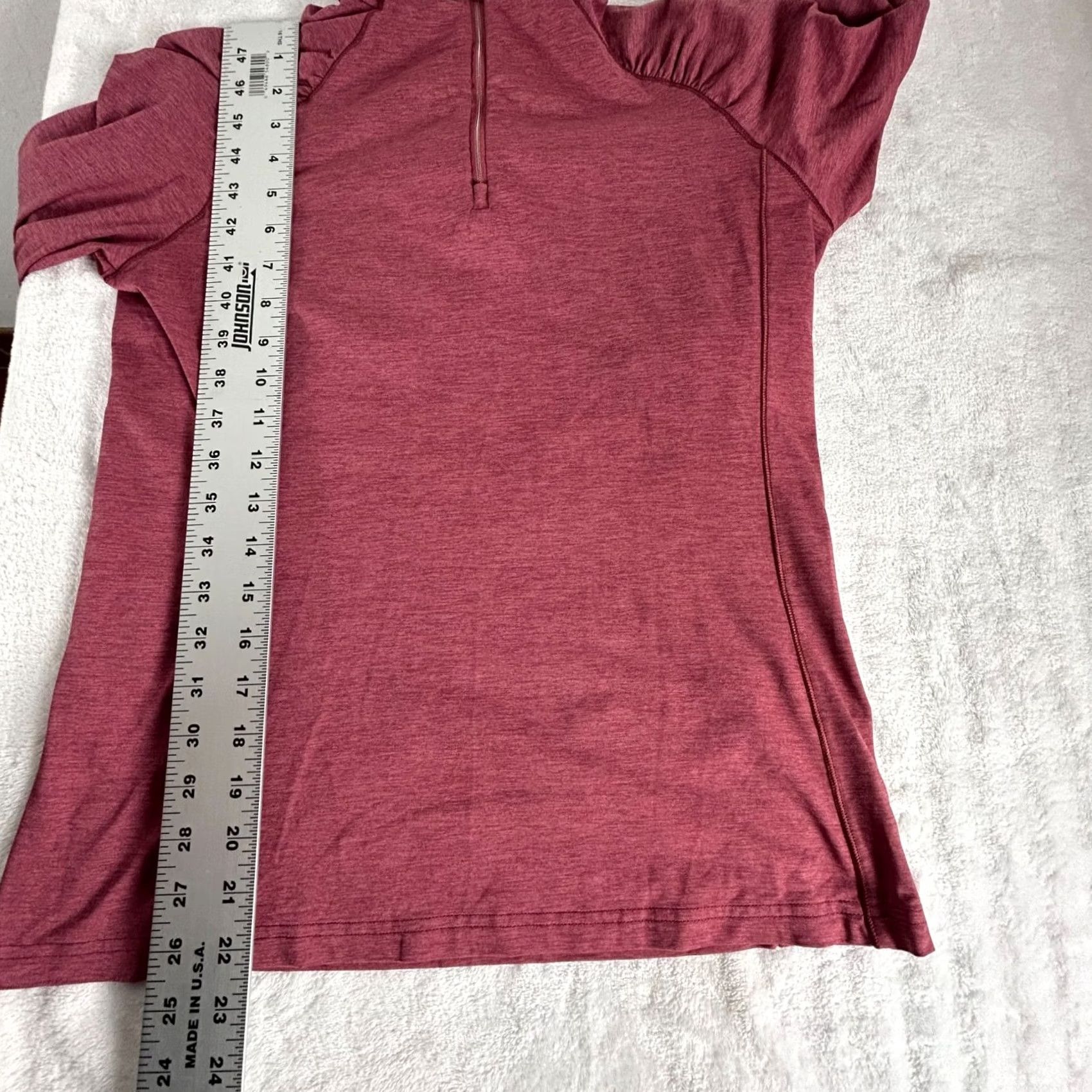 KJUS Kjus Womens Pink Long Sleeve 1/4 Zip Pullover Shirt Small UPF 50+ Pullover Size S / US 4 / IT 40 - 7 Thumbnail