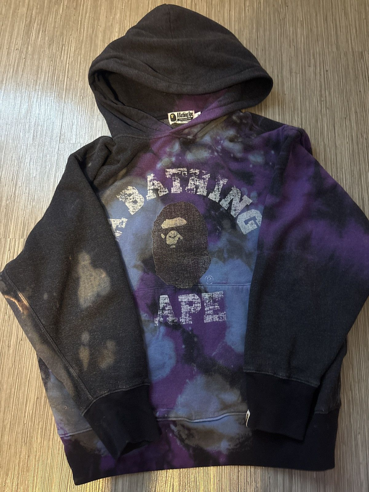 Bape Bape Tie Dye College Relaxed Fit Size US S / EU 44-46 / 1 - 1 Thumbnail