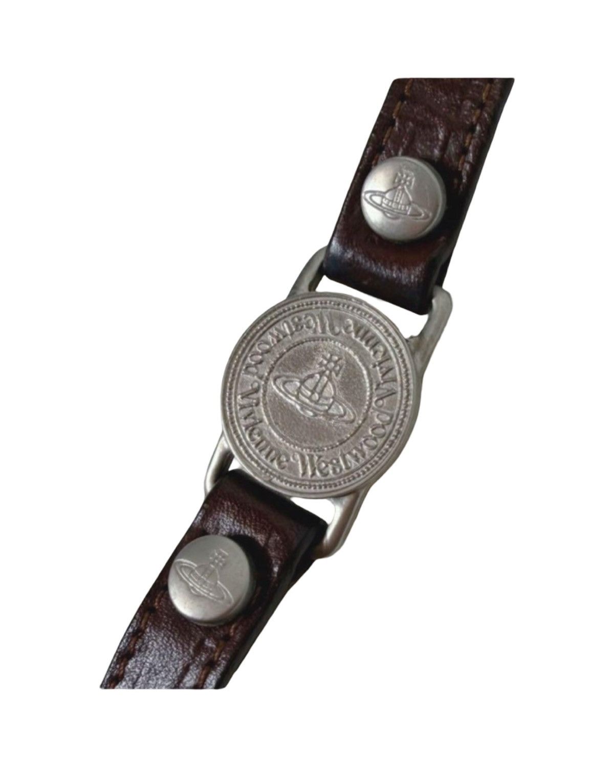 Vivienne Westwood Orb Watch Face Leather Bracelet Size ONE SIZE - 4 Thumbnail