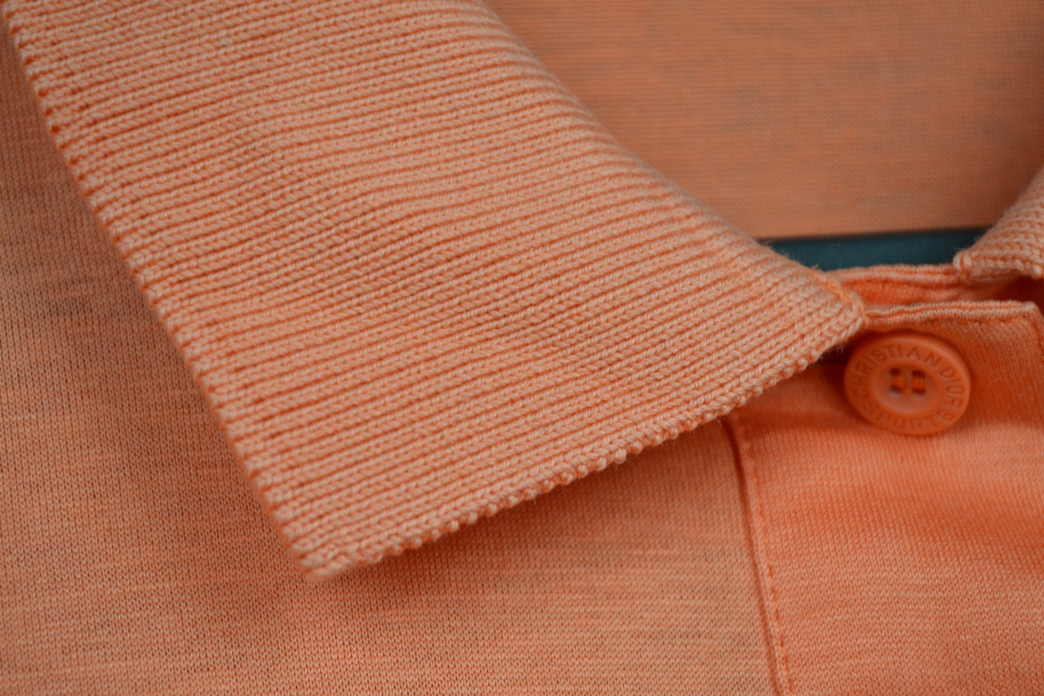 Dior Christian Dior Peach Cotton Cropped Vintage Polo Shirt L Size L / US 10 / IT 46 - 8 Thumbnail