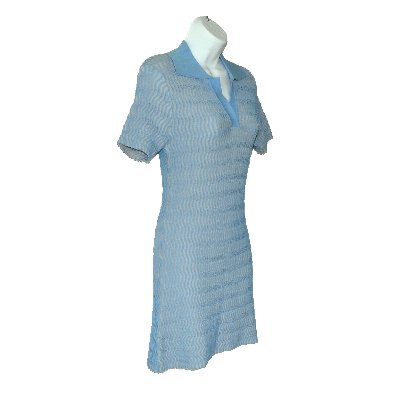 Anthropologie NWT SIEMPRE Azelia Shrt Sleeve Collared Sweater Dress S $148 Size S / US 4 / IT 40 - 2 Thumbnail