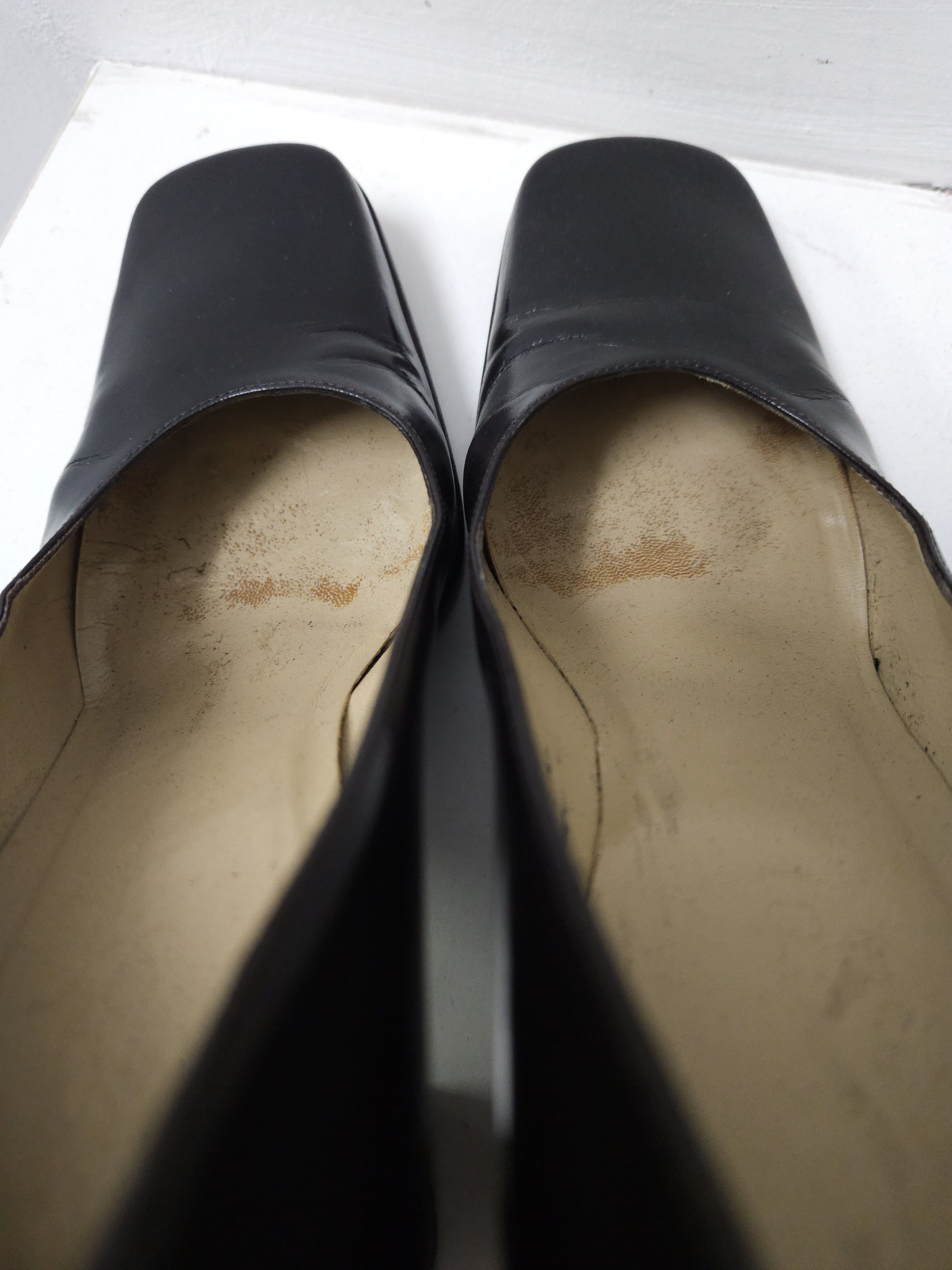 Gucci Archive Gucci square toe block heel pumps mules Size US 7 / IT 37 - 23 Thumbnail