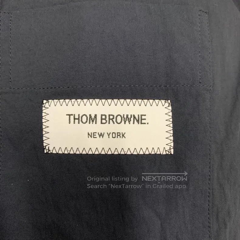 Thom Browne Thom Browne Dark Blue Nylon Shirt Size US XL / EU 56 / 4 - 6 Thumbnail