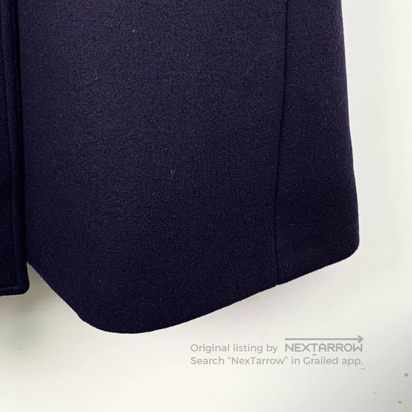 Celine CELINE Navy blue wool lapel double-breasted long sleeve co Size XS / US 0-2 / IT 36-38 - 4 Thumbnail