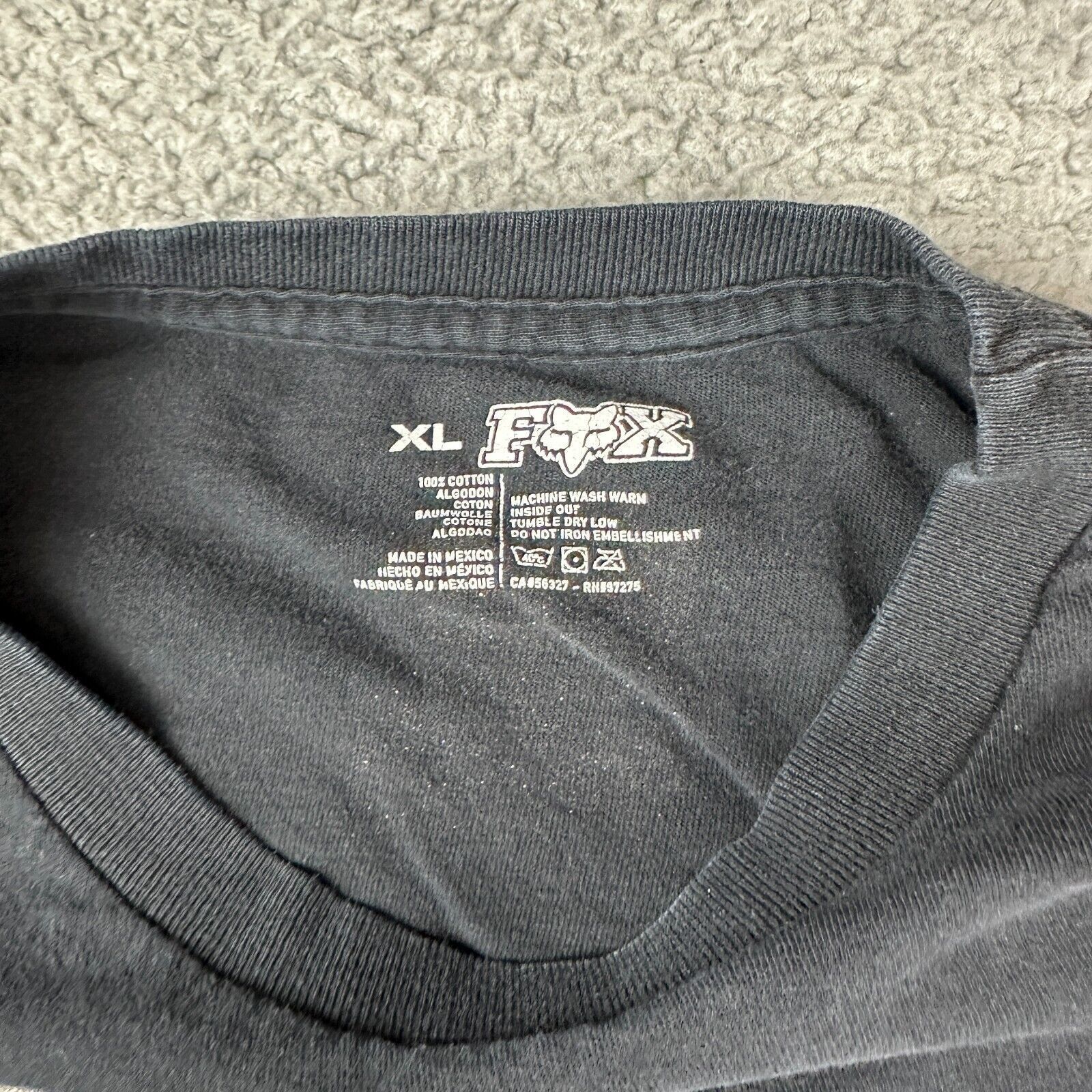 Fox Racing Fox Adult Front Logo XL Pullover Casual T-shirt Tee Men Size US XL / EU 56 / 4 - 4 Thumbnail