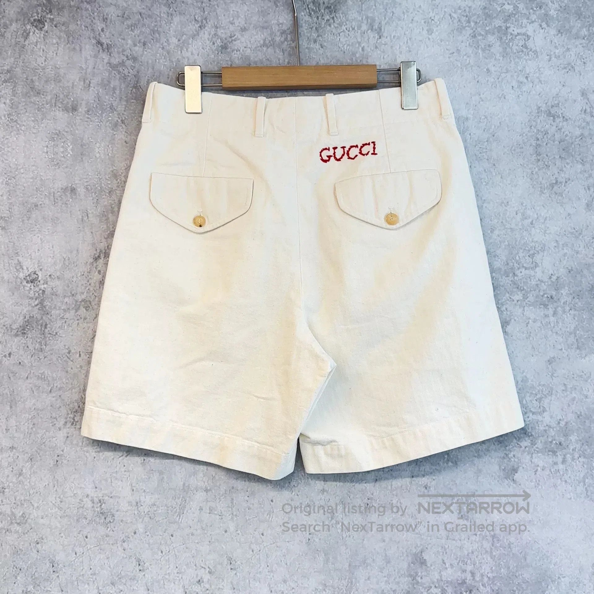 Gucci Gucci White Denim Shorts. Size US 30 / EU 46 - 3 Thumbnail