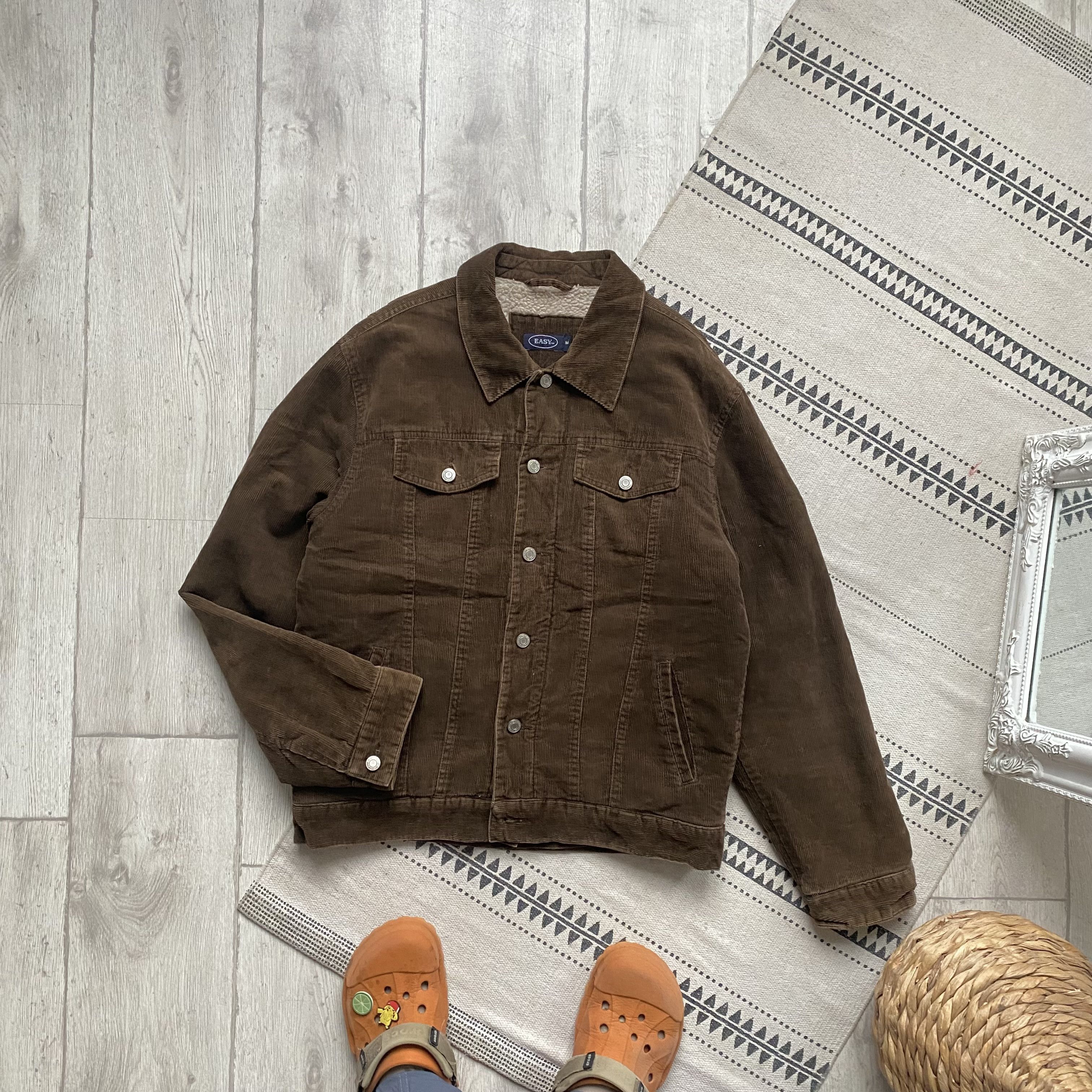 Diesel Vintage Y2K 90s Corduroy Denim Sherpa jacket Trucker Diesel Size US M / EU 48-50 / 2 - 7 Thumbnail