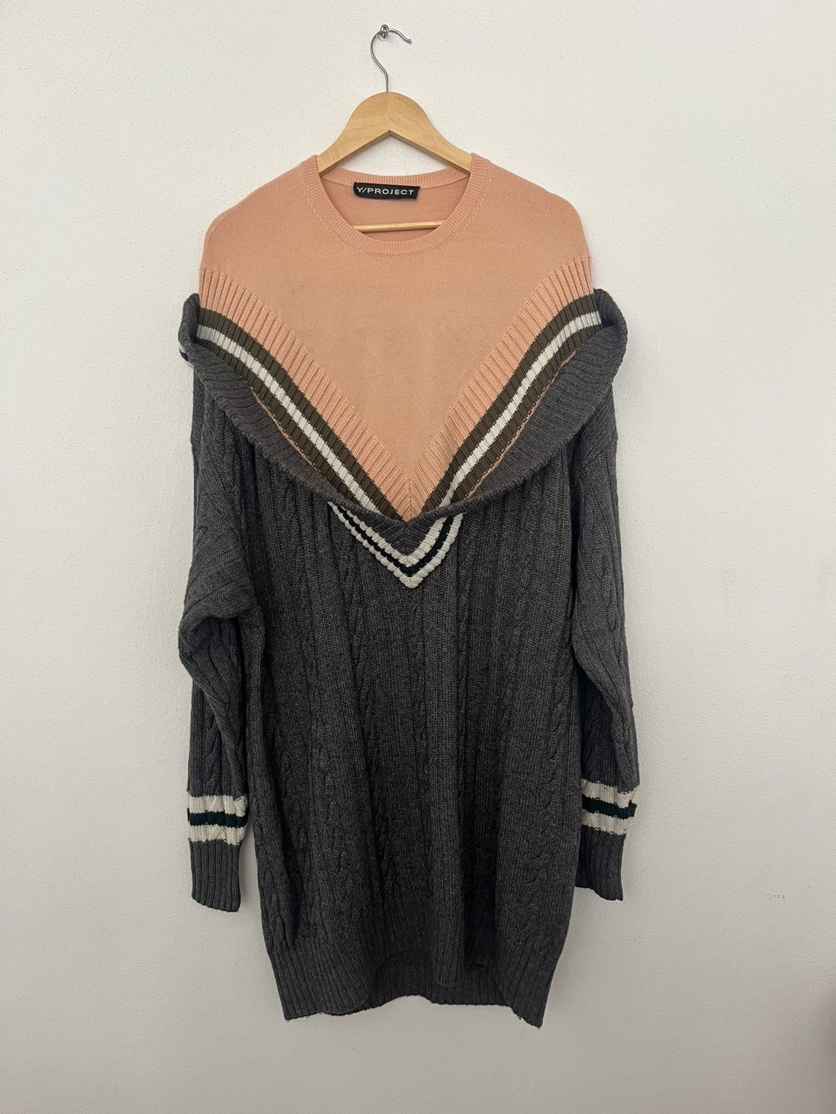 Y/Project Y/Project grey/ peach knit double layer dress Size S / US 4 / IT 40 - 1 Thumbnail