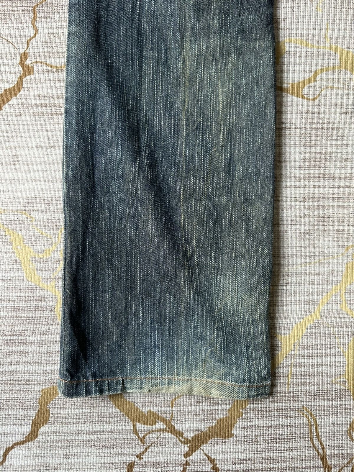 Japanese Brand Edwin XV Rusty Claw Marks Distressed Denim Size US 28 / EU 44 - 12 Thumbnail