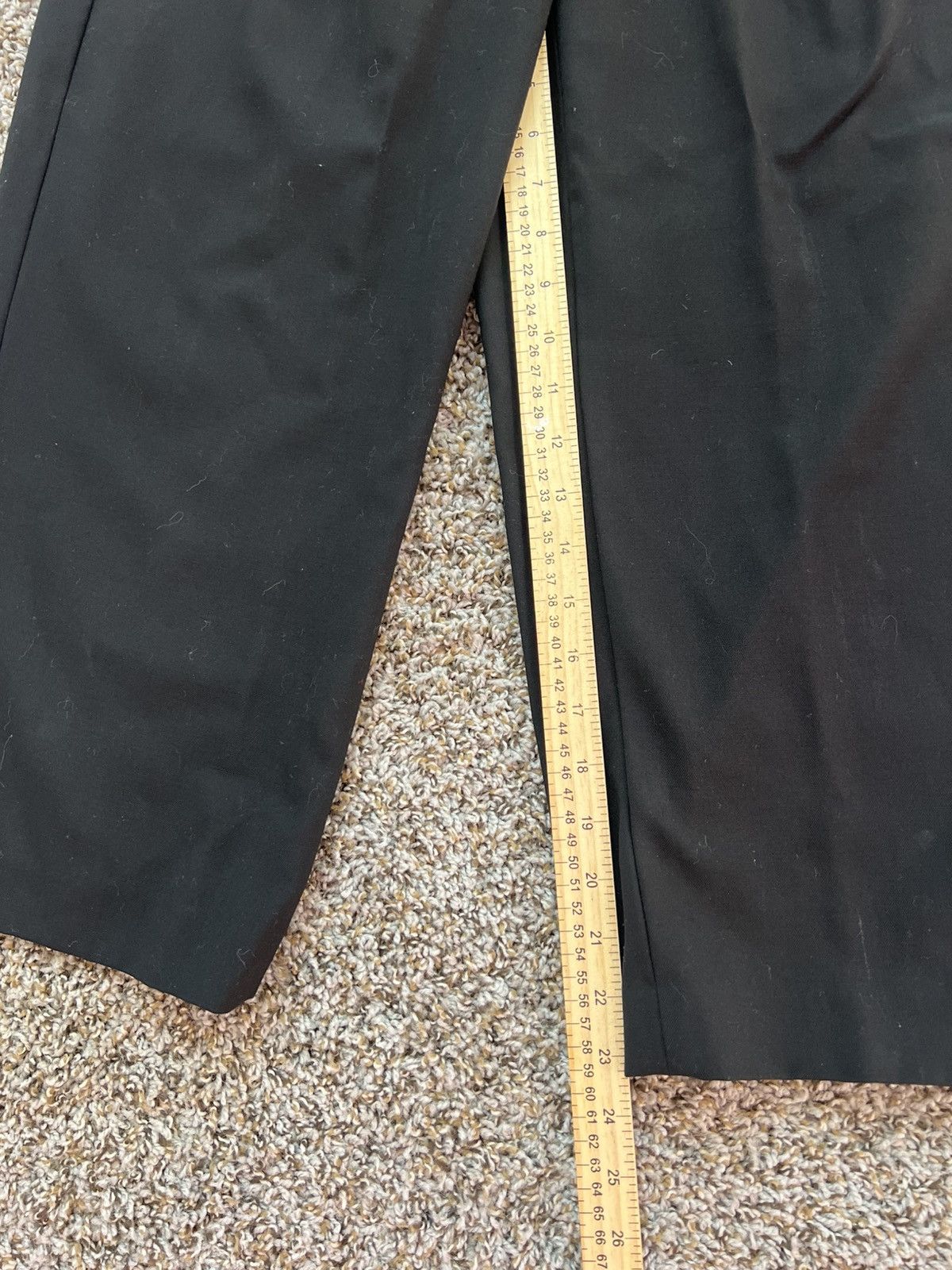 Frame FRAME 100% Wool Wide Leg Belted Trousers Size 4 In Back Size 24" / US 00 / IT 34 - 3 Thumbnail