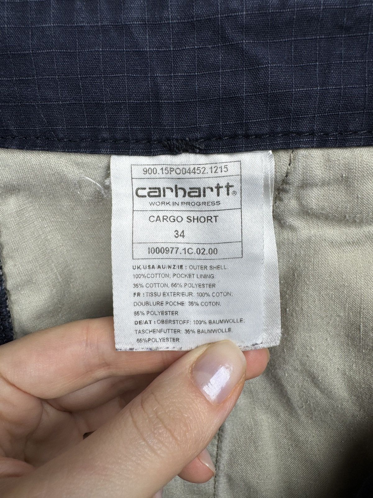 Carhartt Wip Carhartt WIP Dark Blue Cargo shorts Size US 34 / EU 50 - 10 Thumbnail