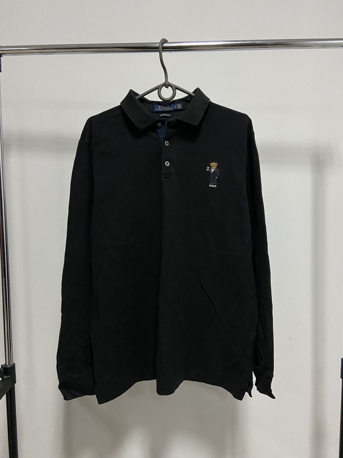 Polo Ralph Lauren × Vintage Polo Bear Ralph Lauren Vintage longsleeve buttons Logo Size US L / EU 52-54 / 3 - 1 Thumbnail