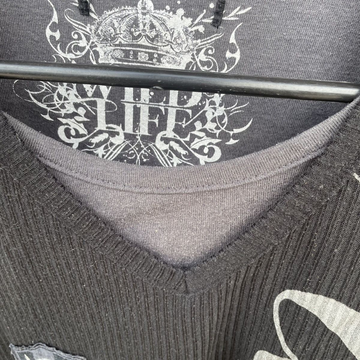 Le Grande Bleu (L.G.B.) Avant Garde L.G.B. Japanese Archive V-Neck Poem Skull Tee Size US M / EU 48-50 / 2 - 7 Thumbnail