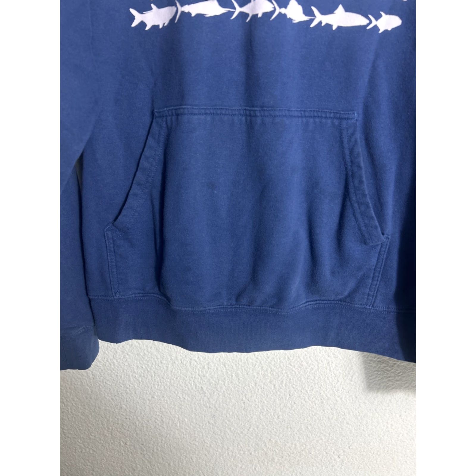 Vintage Columbia Hoodie Men Large Blue PFG Fish American Flag Logo Hooded Sweatshirt Pullover Size US L / EU 52-54 / 3 - 6 Thumbnail
