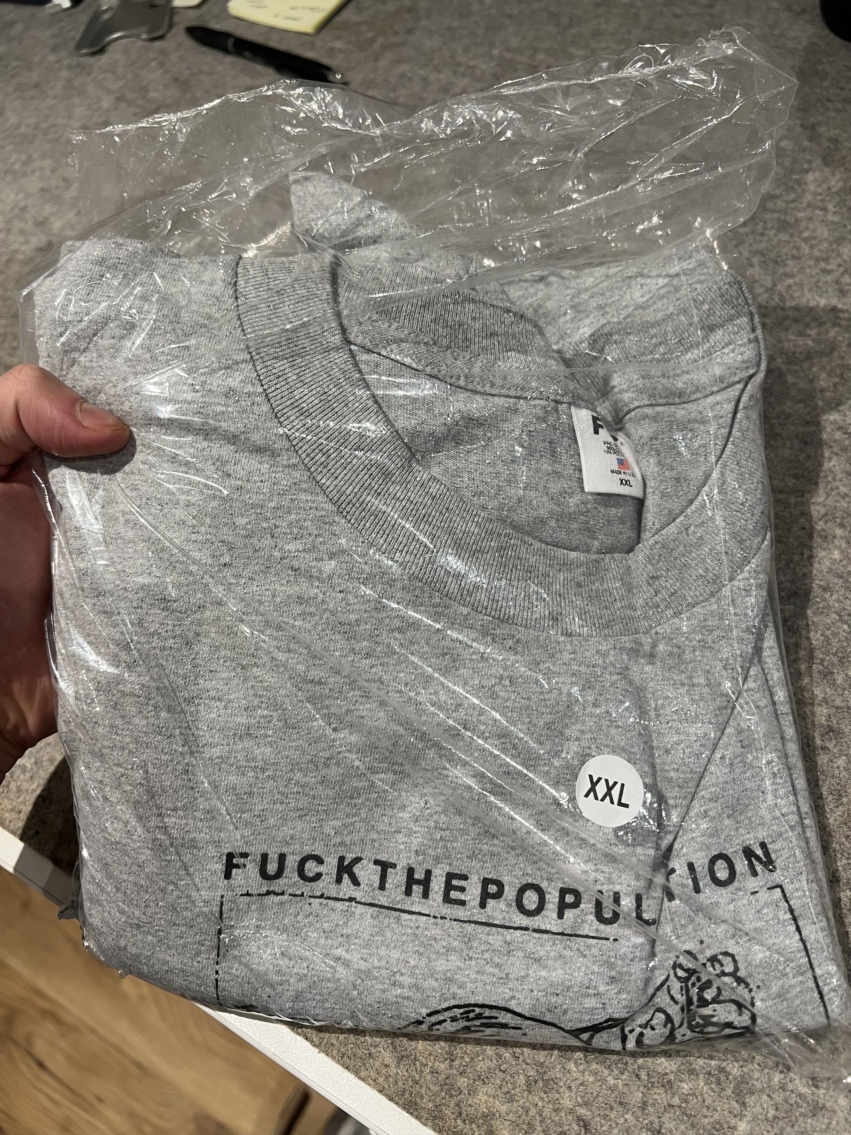 Fuck The Population Last Resort Tee Size US XXL / EU 58 / 5 - 4 Thumbnail