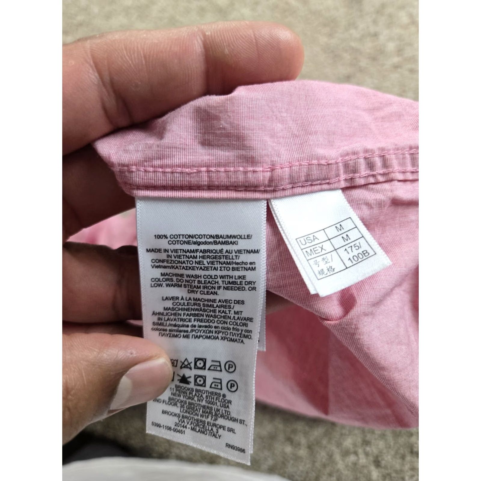Brooks Brothers Brooks Brothers Shirt Mens Medium Red Cotton Button Down Long Sleeve Casual Size US M / EU 48-50 / 2 - 5 Thumbnail
