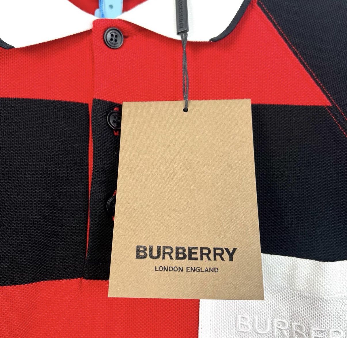 Burberry Burberry Striped Color Block Short Sleeve Polo Shirt K12 Size US S / EU 44-46 / 1 - 5 Thumbnail