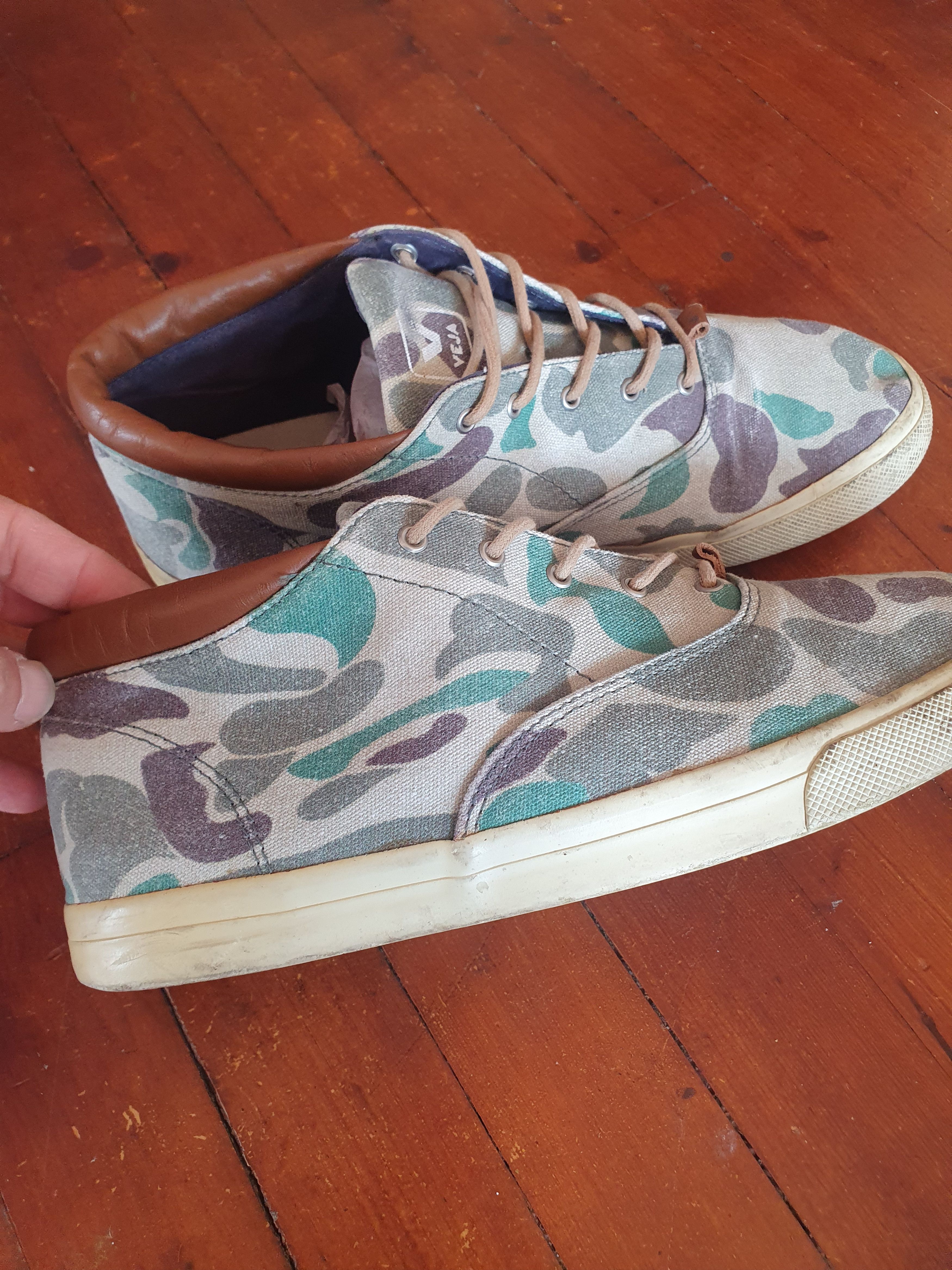 Veja Veja Men's Camouflage Trainers sz US 11.5/UK11/EU45 Size US 11.5 / EU 44-45 - 10 Thumbnail