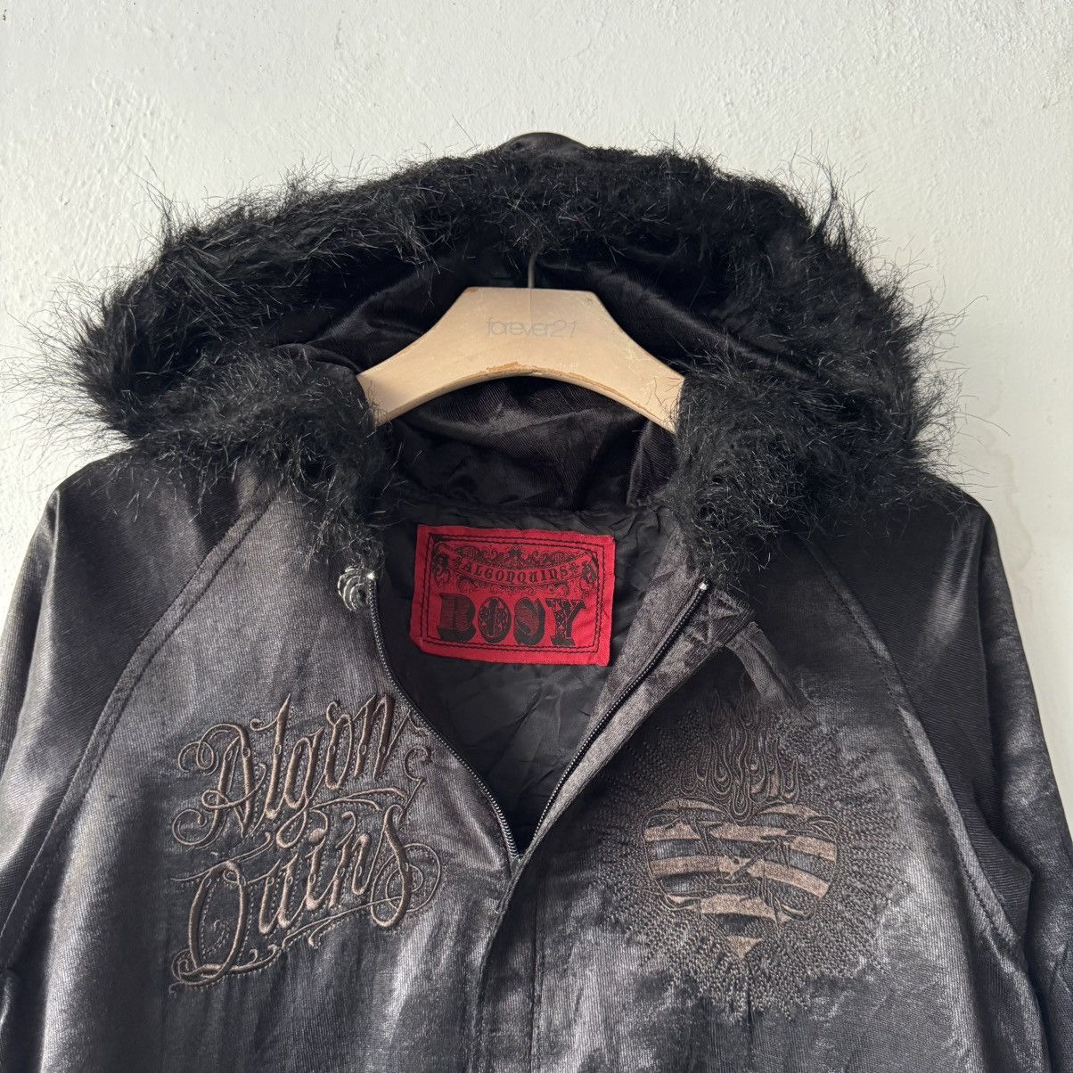 If Six Was Nine Vintage Algonquins Embroidery Logo Silk Fur Hoodie Size US S / EU 44-46 / 1 - 12 Thumbnail