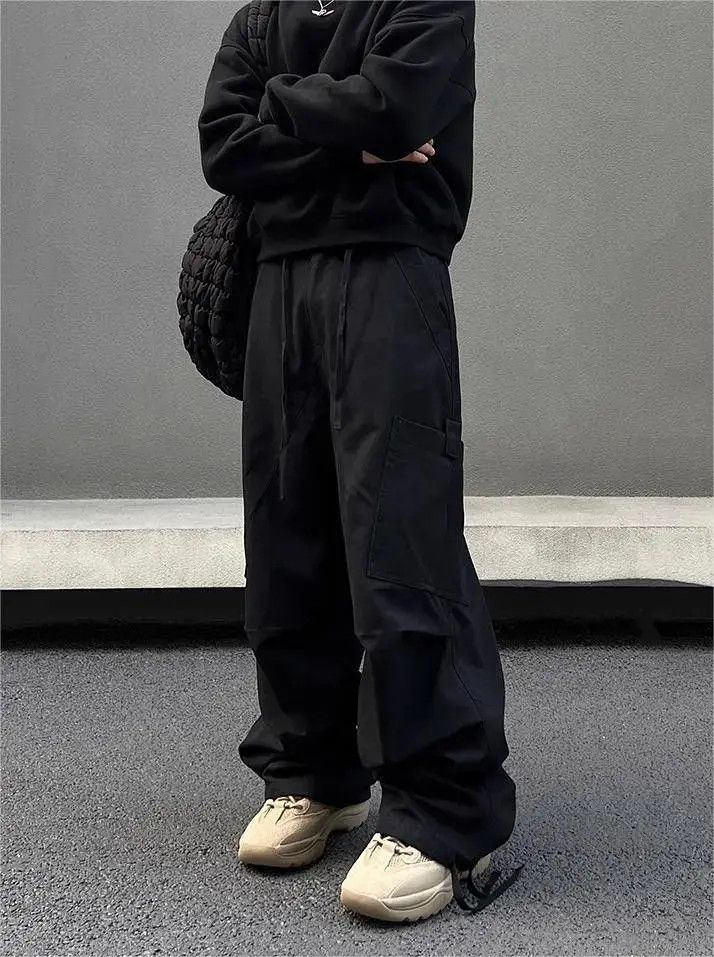 Japanese Brand × Vintage Straight tube loose wide leg casual pants Size US 32 / EU 48 - 2 Thumbnail