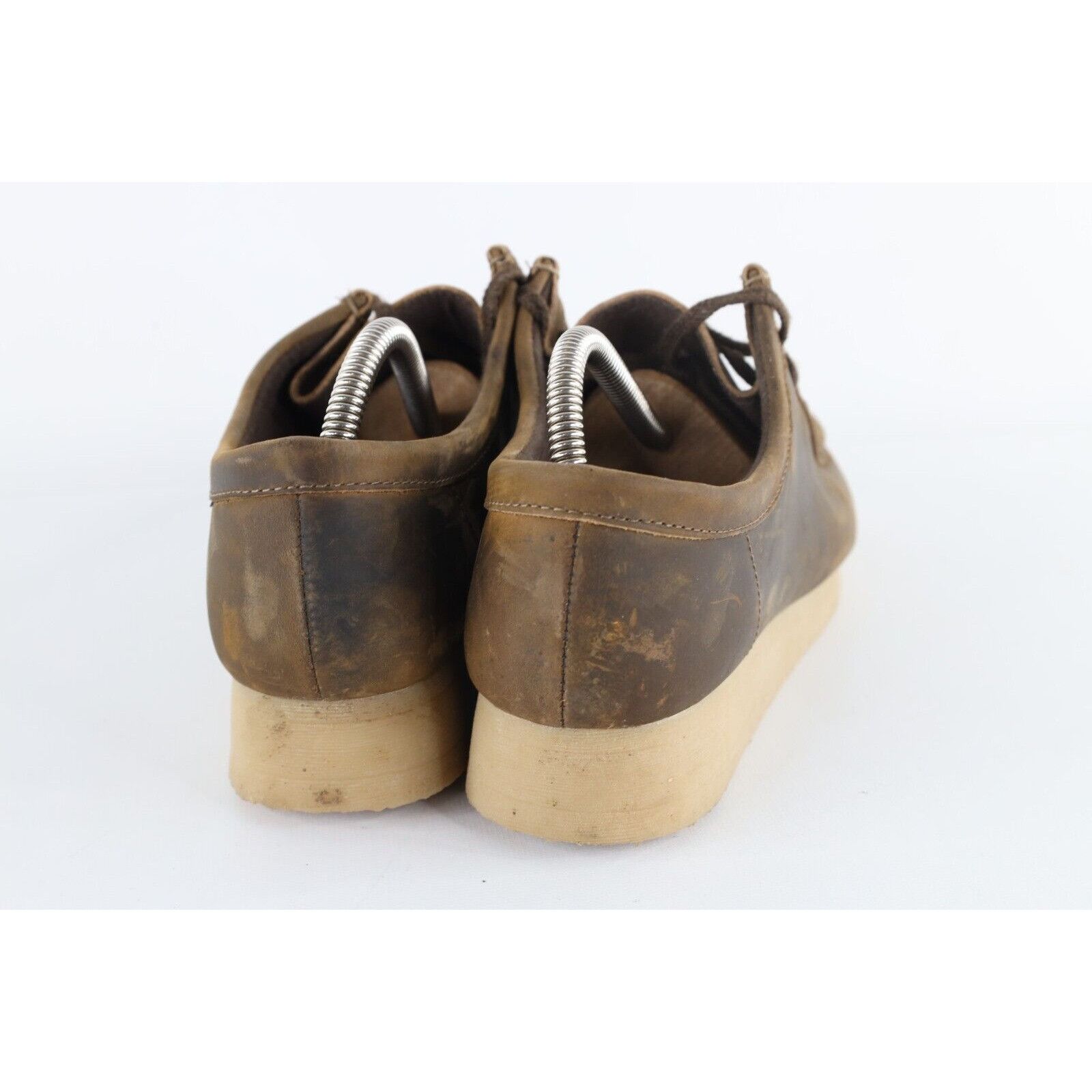 Clarks × Vintage Vintage Y2K Clarks Distressed Chunky Leather Wallaby Boots Size US 10 / IT 40 - 5 Thumbnail