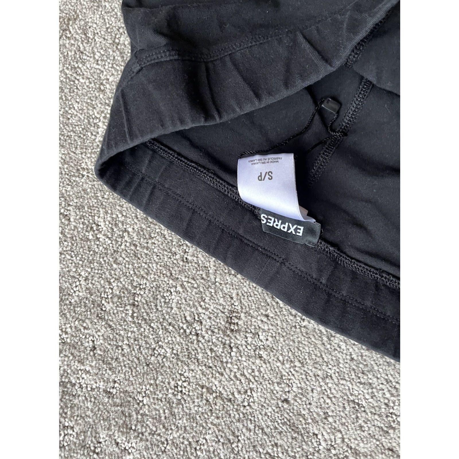 Express Express Women's Leggings Small Mid Rise Black Stretch Ankle Workout Pants Solids Size 28" / US 6 / IT 42 - 5 Thumbnail