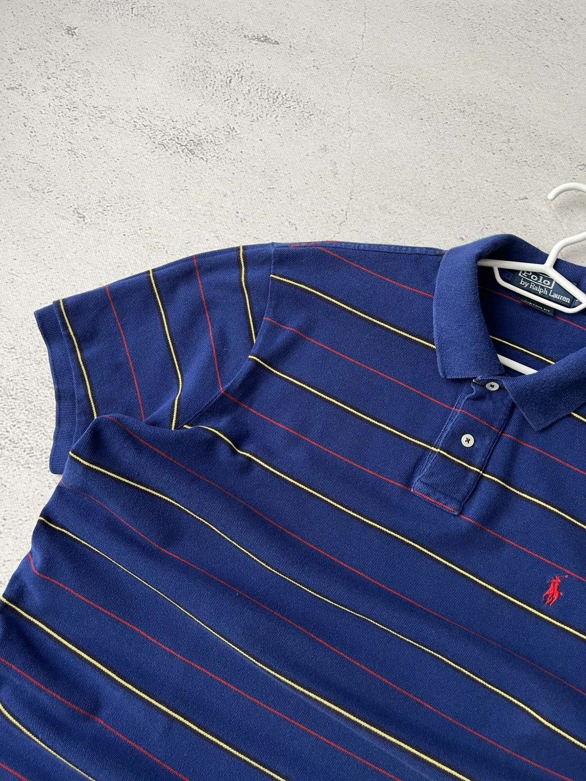 Polo Ralph Lauren Vintage Ralph Lauren Striped Polo Shirt XL – Red Pony Size US XL / EU 56 / 4 - 4 Thumbnail