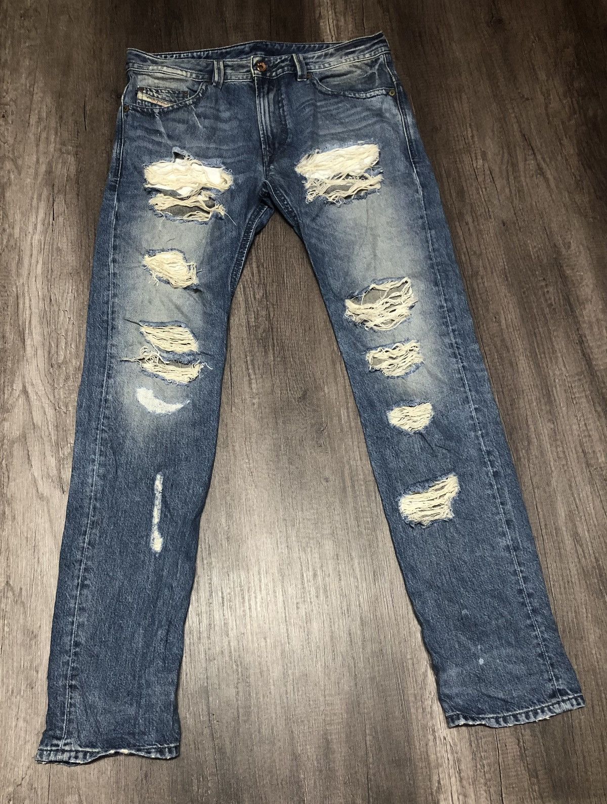 Diesel × Vintage Vintage Diesel Industry Distressed Denim Size US 34 / EU 50 - 1 Thumbnail
