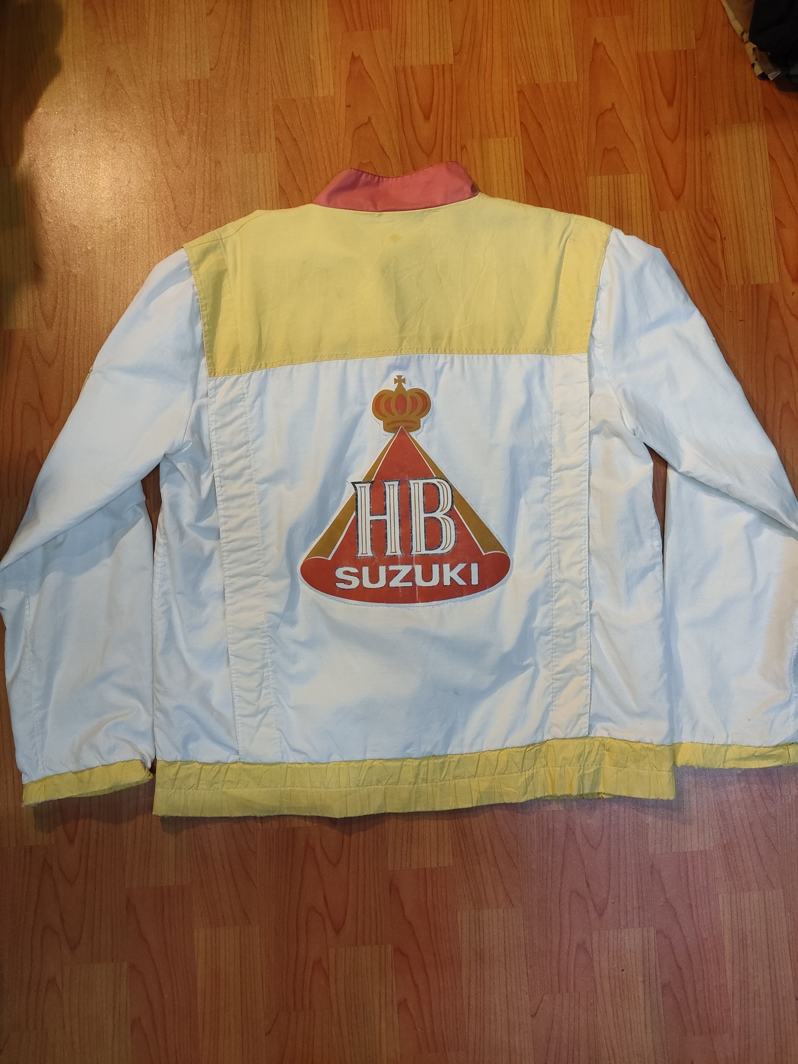 Vintage Vintage HB Suzuki Team Racing Distressed Jacket Size US L / EU 52-54 / 3 - 1 Thumbnail