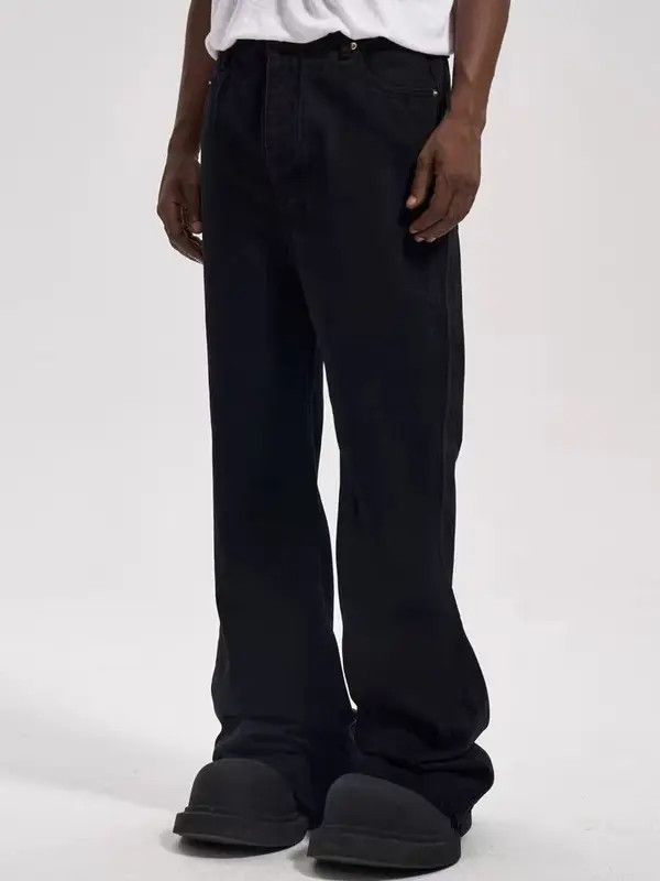 Japanese Brand VIBE High street dark style washed micro-flare baggy jeans Size US 31 - 7 Thumbnail
