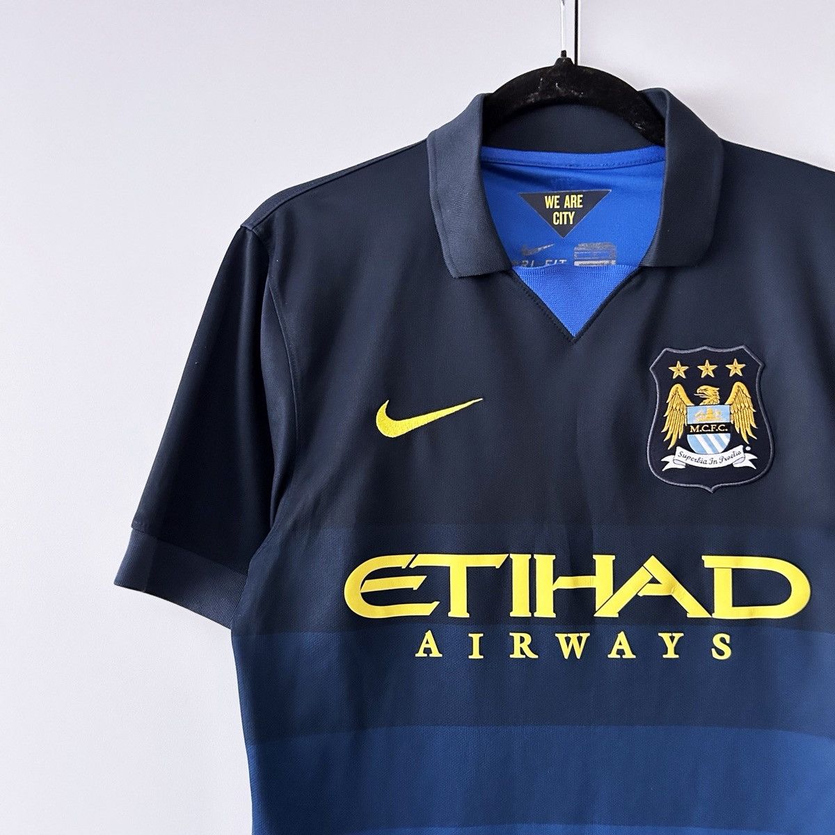 Nike Manchester City jersey 2014 2015 vintage nike Size US S / EU 44-46 / 1 - 2 Thumbnail